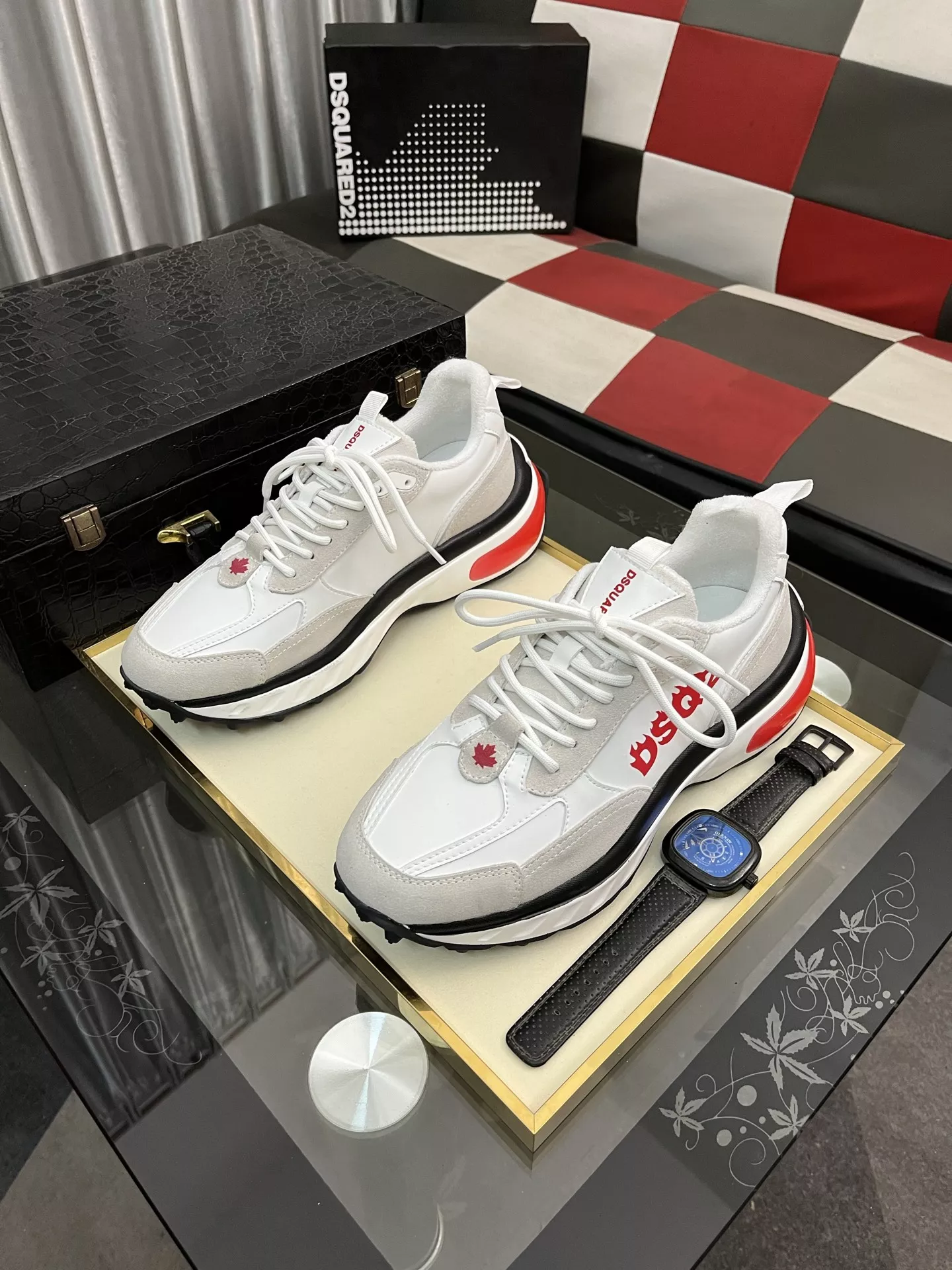 Breathable 9466 Dsquared Casual Shoes For Men