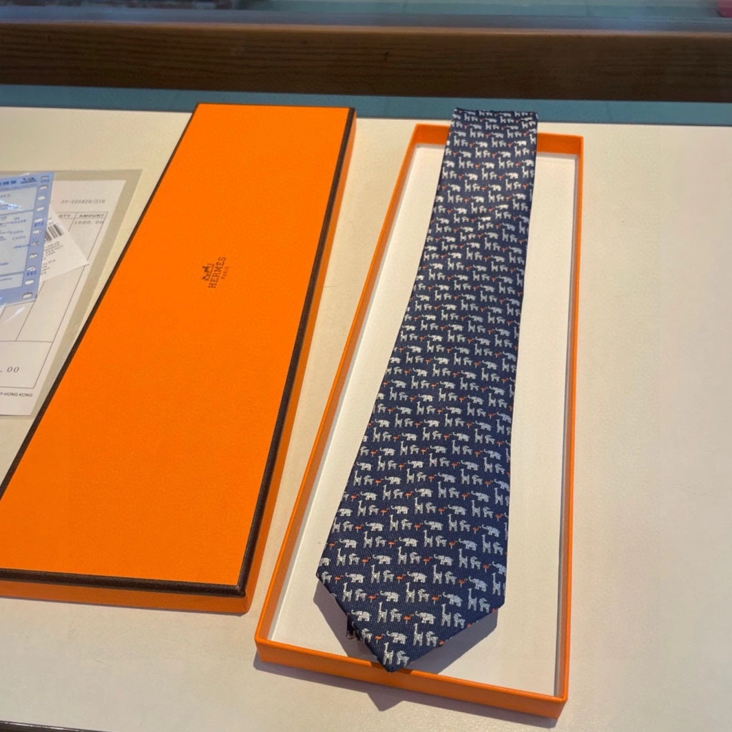 Breathable 9554 Hermes Necktie For Men