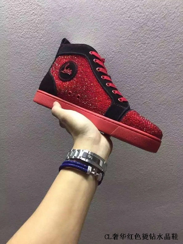 Breathable 9640 Christian Louboutin CL High Tops Shoes For Men
