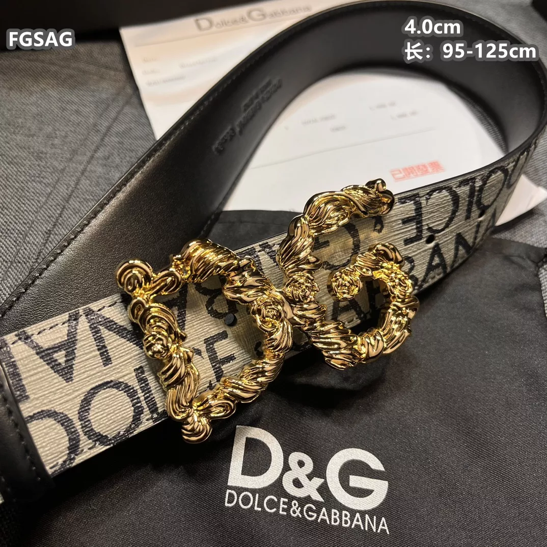 Breathable 9726 Dolce & Gabbana D&G AAA Quality Belts For Unisex