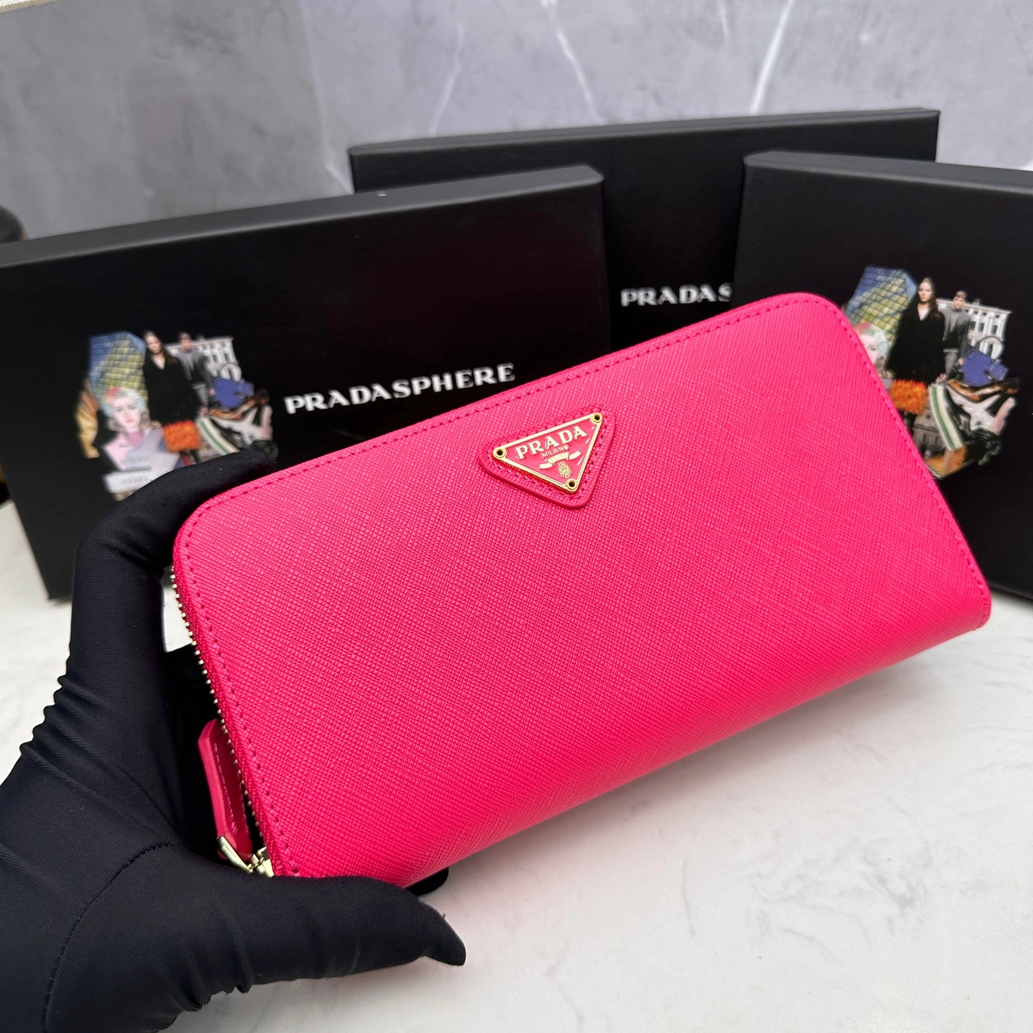 Breathable 9992 Prada AAA Quality Wallets For Women