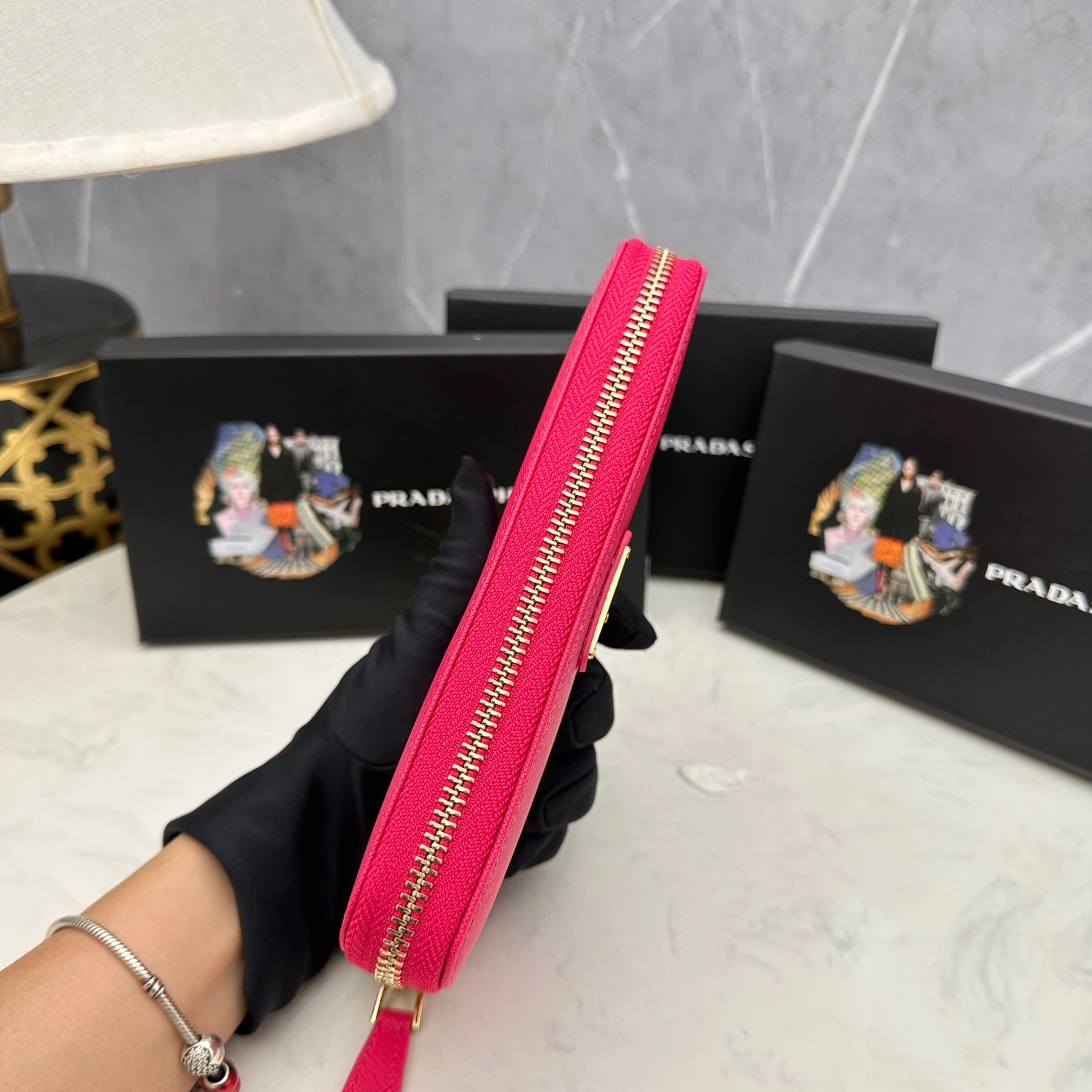 Breathable 9992 Prada AAA Quality Wallets For Women
