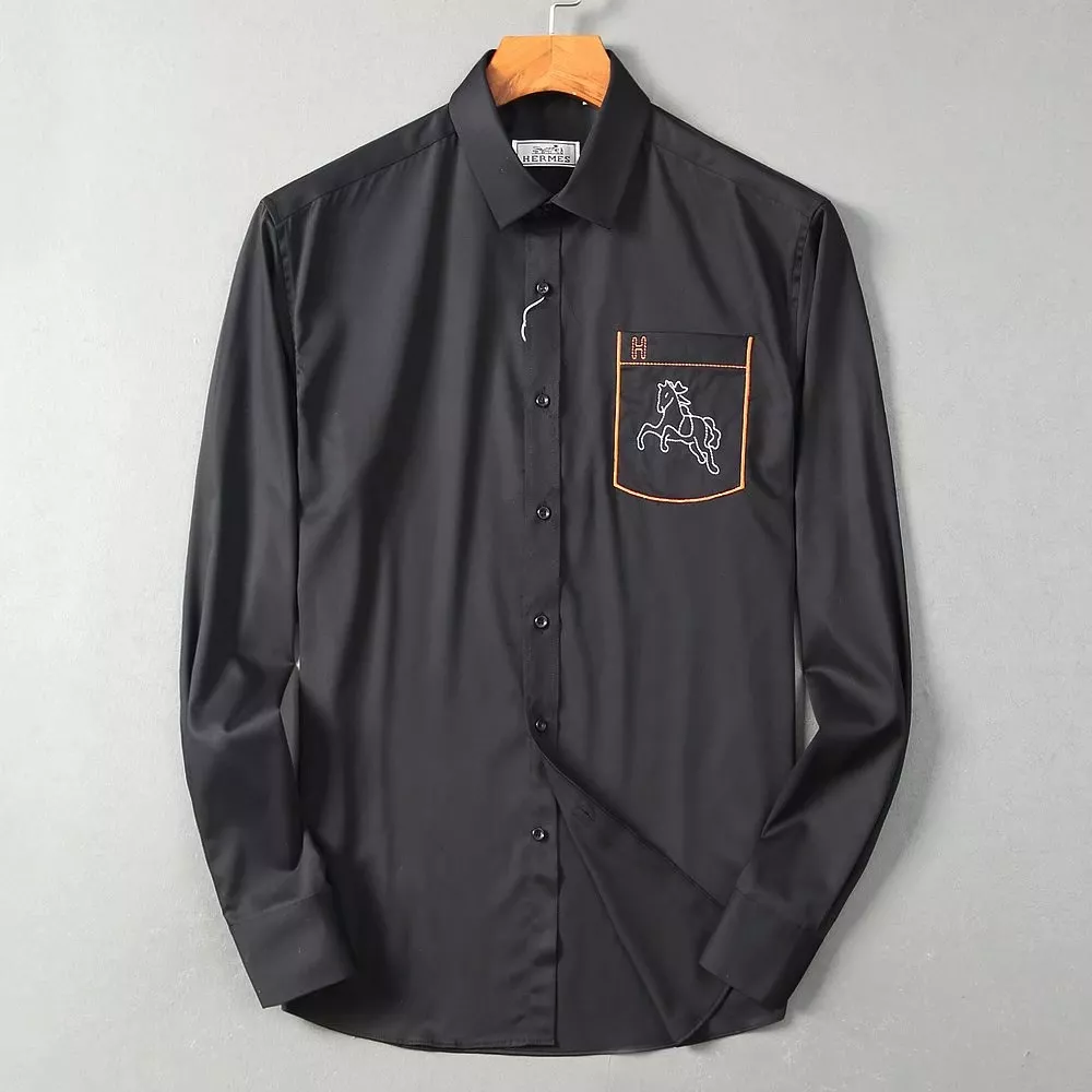 Bright 1461 Hermes Shirts Long Sleeved For Men