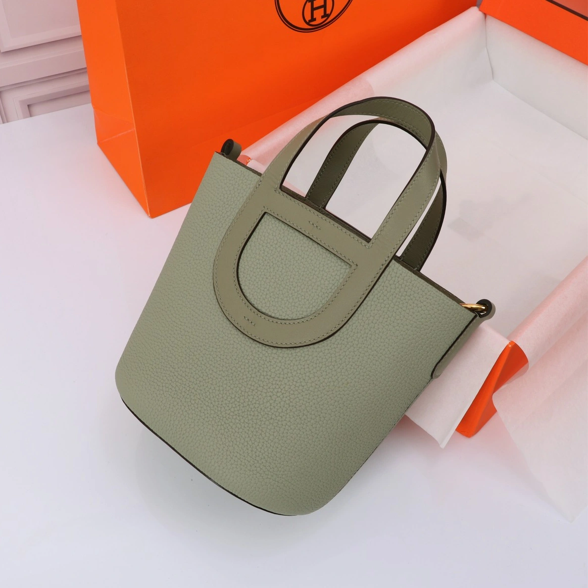 Bright 1785 Hermes AAA Quality Handbags In Gold For Women