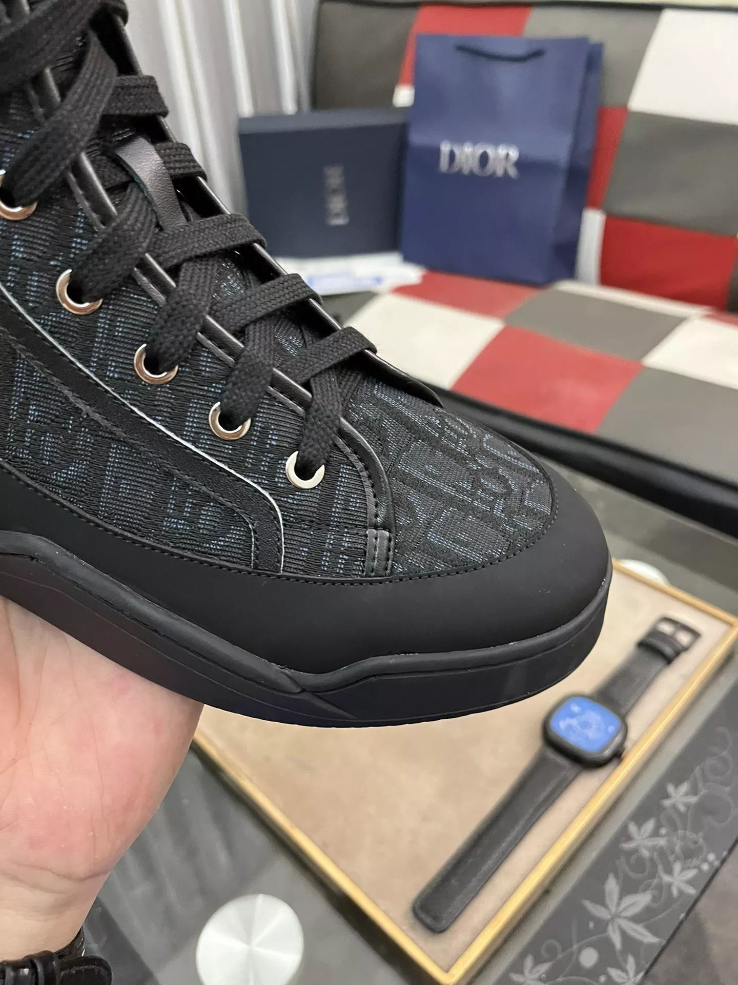 Bright 2089 Christian Dior High Top Shoes For Men