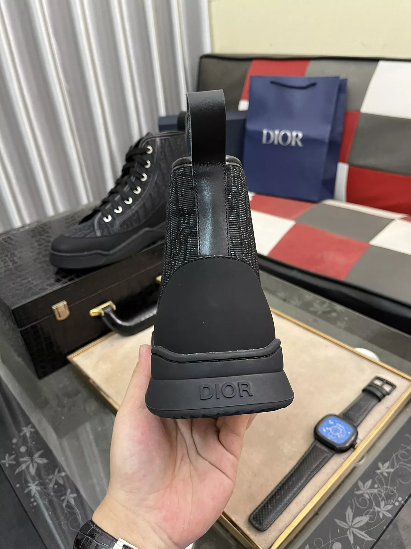 Bright 2089 Christian Dior High Top Shoes For Men