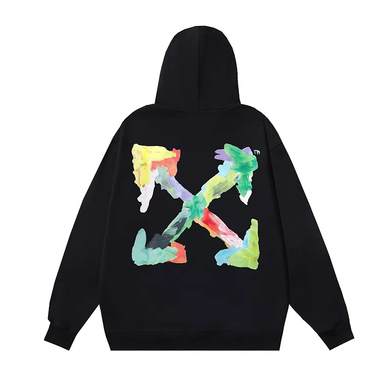 Bright 2362 Off-White Hoodies Long Sleeved For Unisex