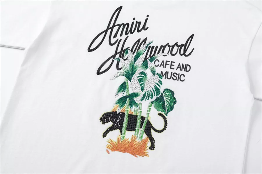 Bright 2575 Amiri T-Shirts Short Sleeved For Unisex