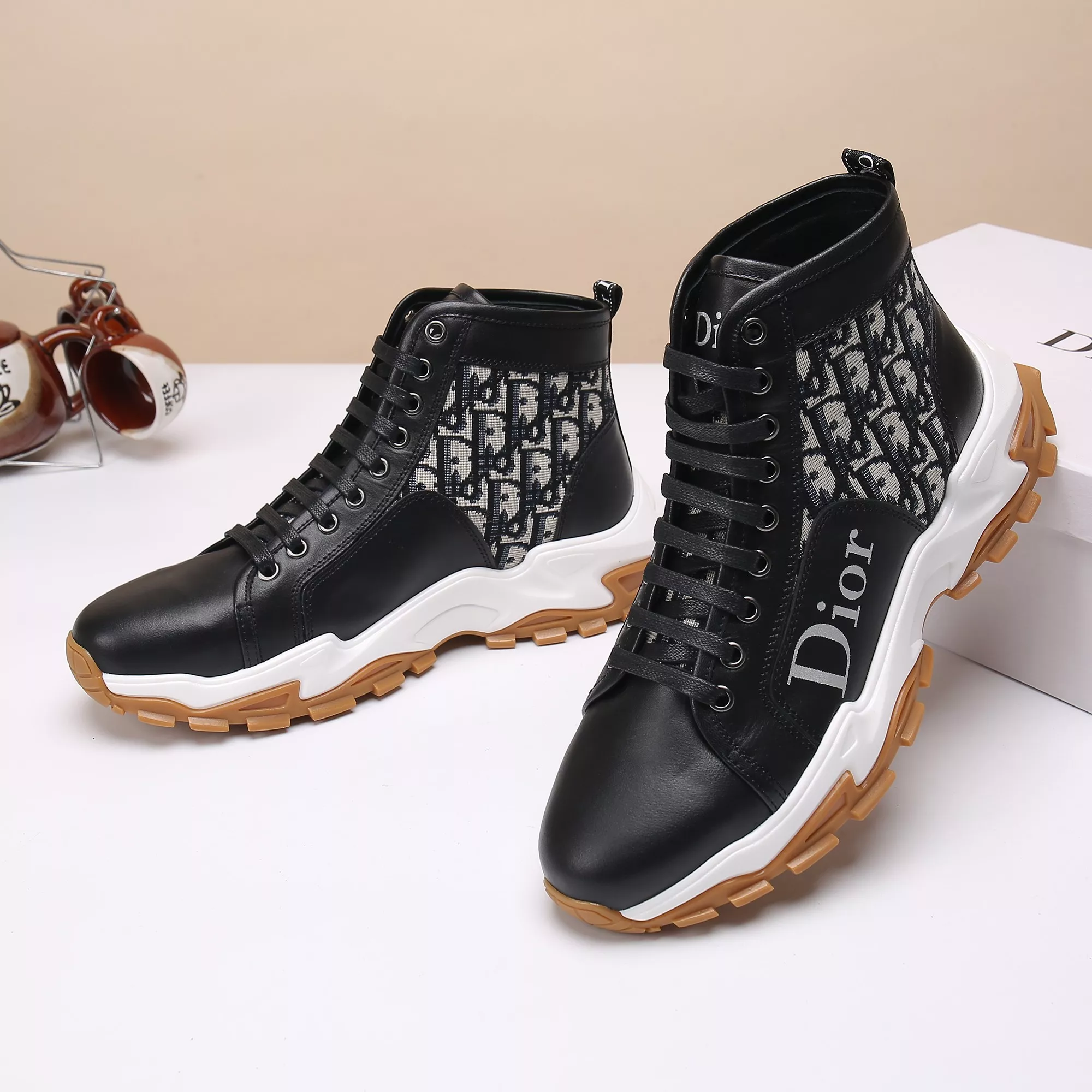 Bright 261 Christian Dior High Top Shoes For Women