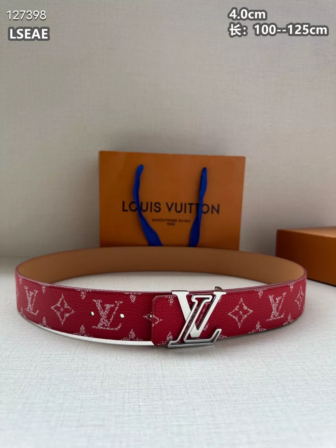 Bright 3044 Louis Vuitton AAA Quality Belts For Men