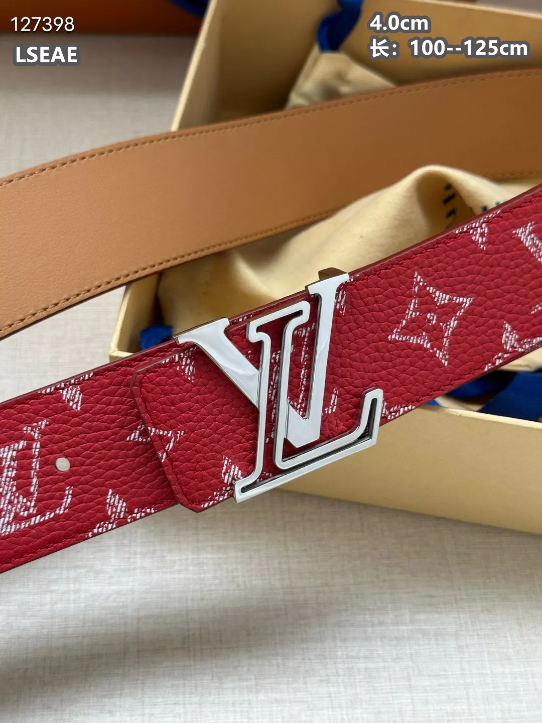 Bright 3044 Louis Vuitton AAA Quality Belts For Men