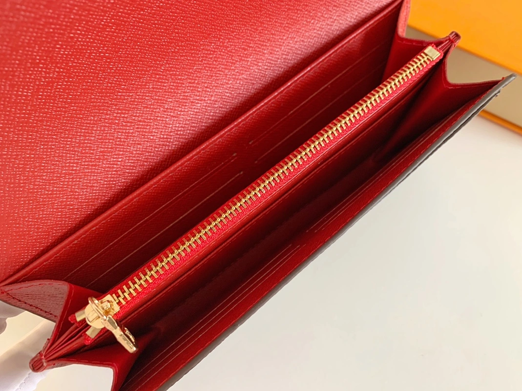 Bright 3115 Louis Vuitton LV Wallets In Red For Women