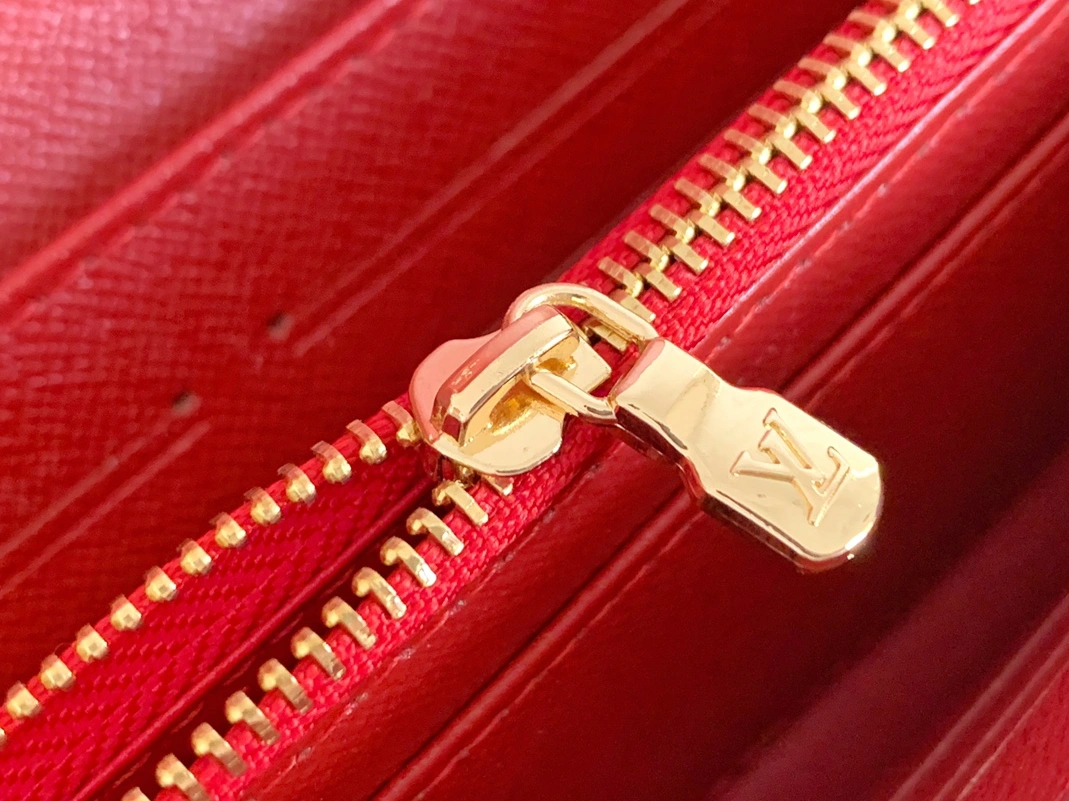 Bright 3115 Louis Vuitton LV Wallets In Red For Women
