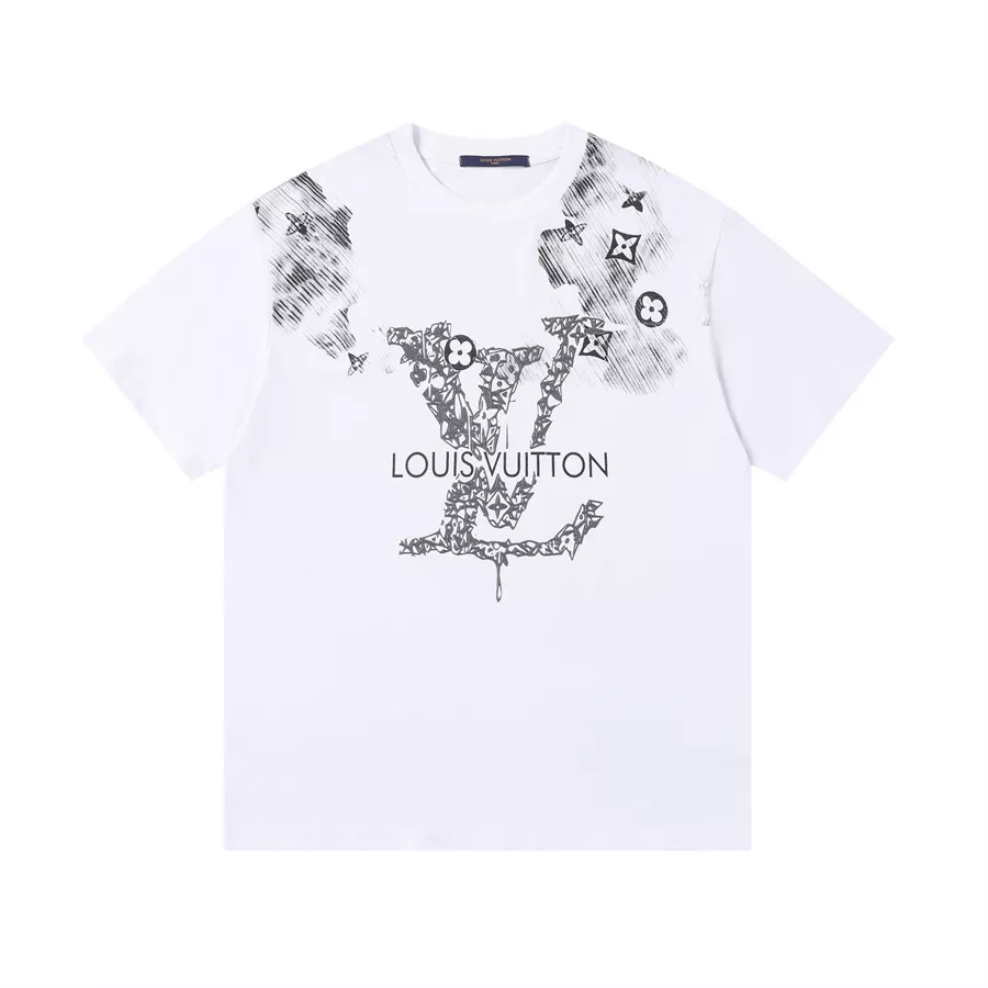 Bright 3351 Louis Vuitton LV T-Shirts Short Sleeved For Unisex