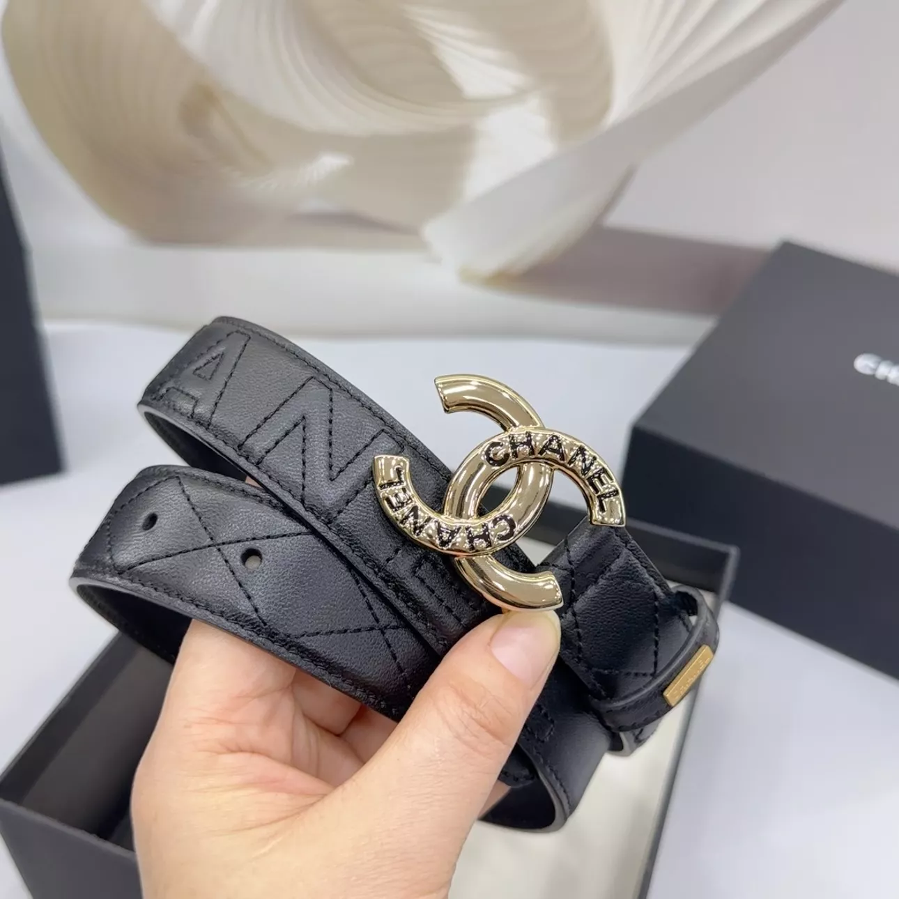 Bright 3997 Chanel AAA Quality Belts In 3.0cm For Women
