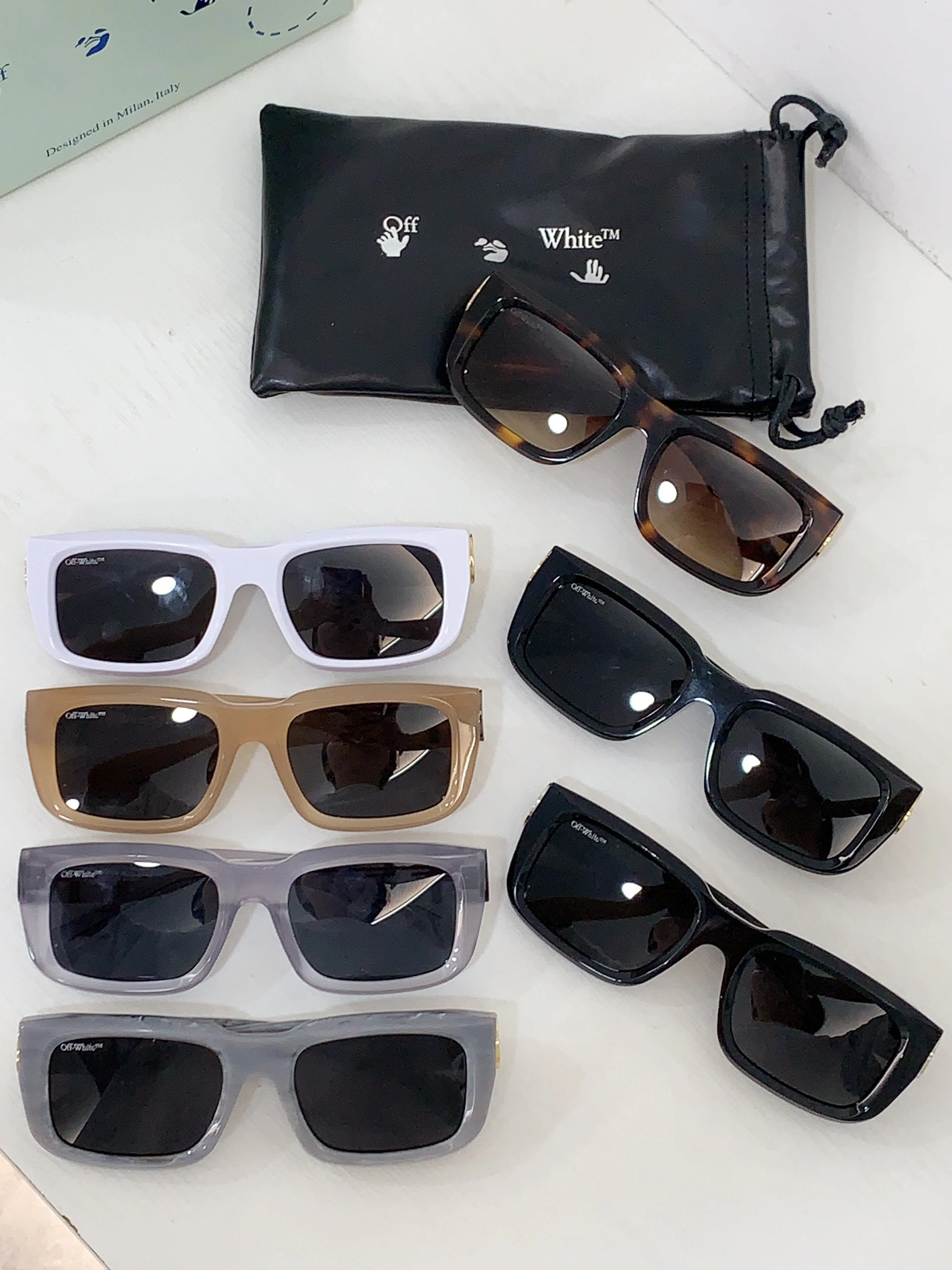 Bright 416 Off-White AAA Quality Sunglasses