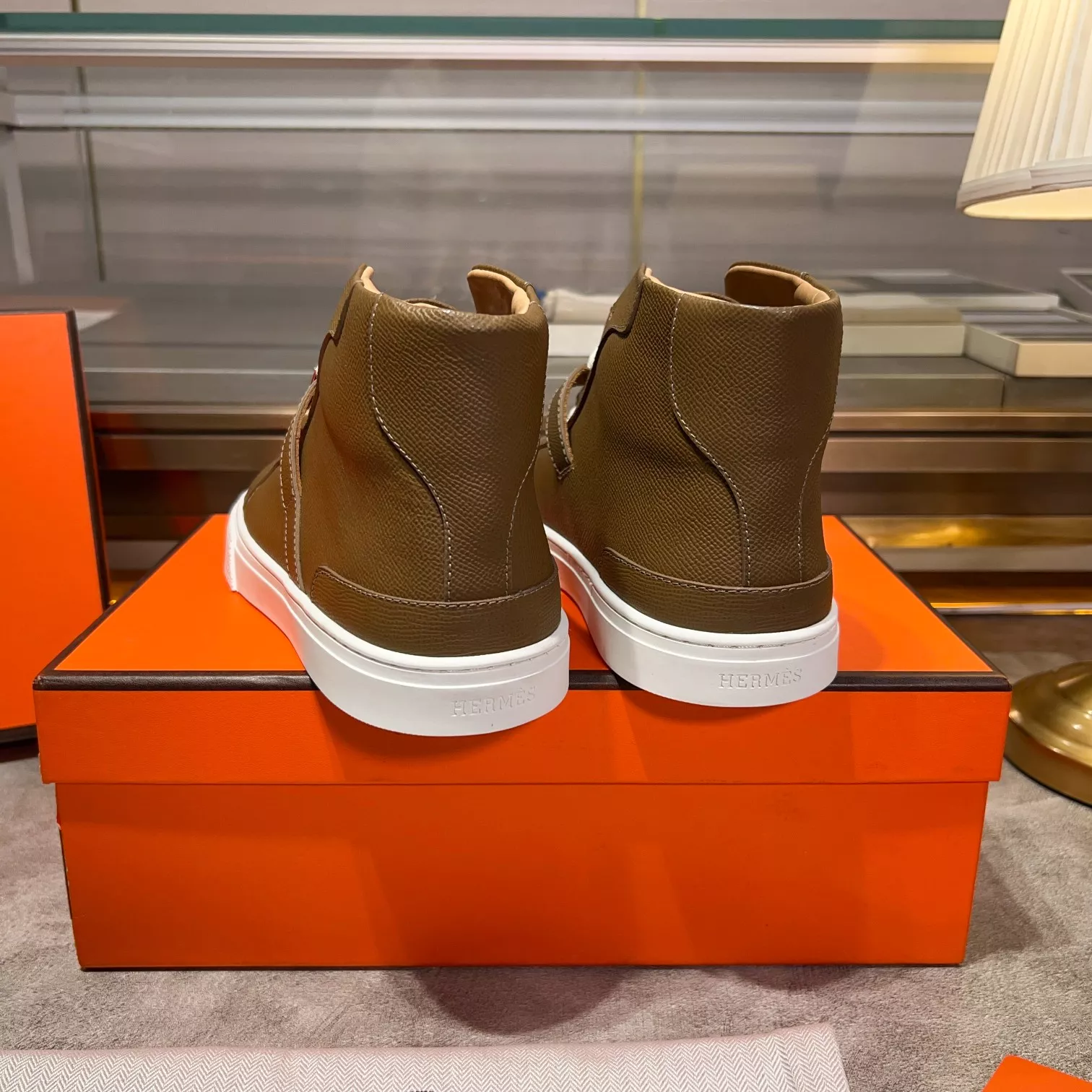Bright 4268 Hermes High Tops Shoes For Men