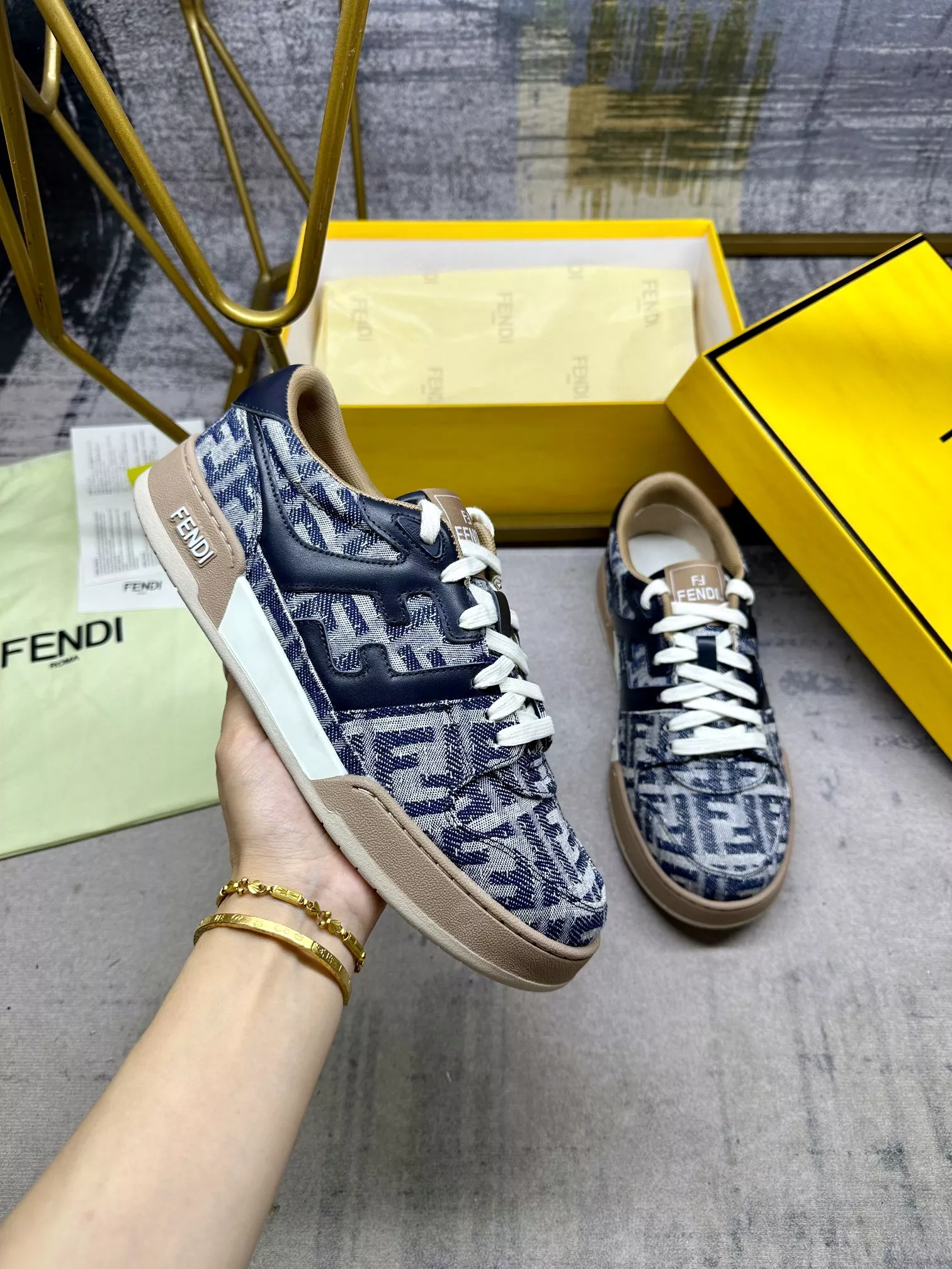 Bright 4524 Fendi Casual Shoes For Men