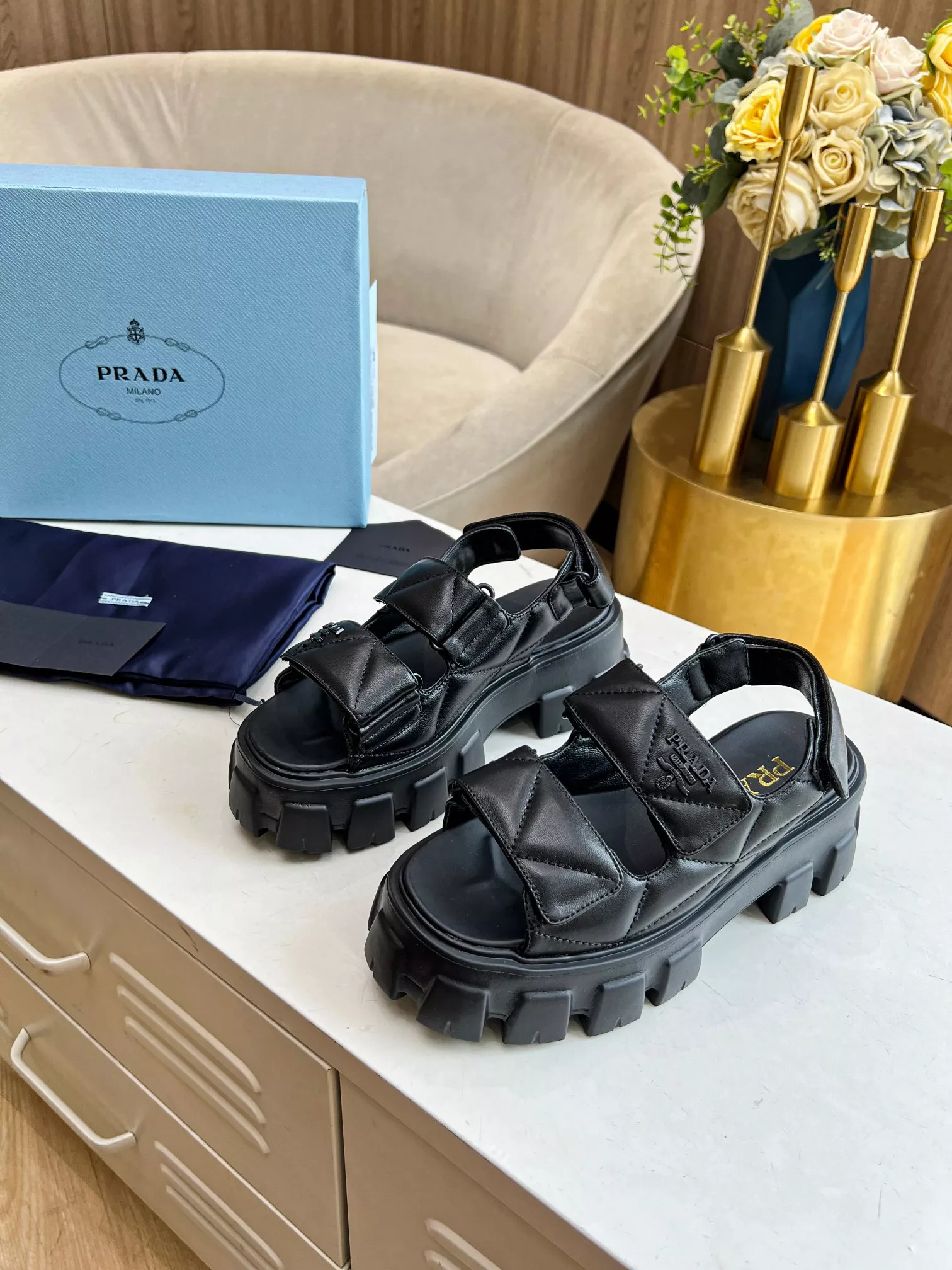 Bright 4627 Prada Sandal For Women