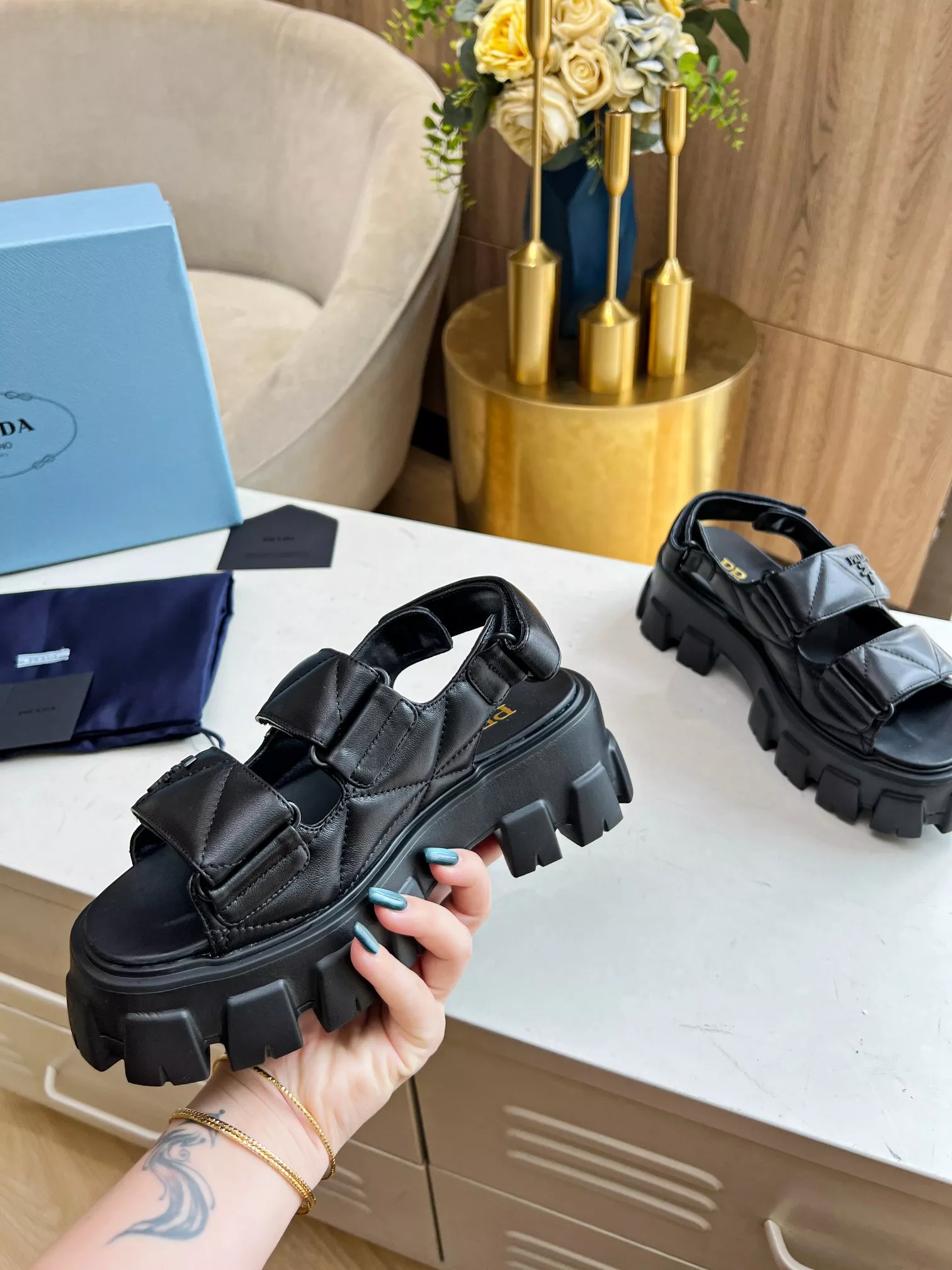 Bright 4627 Prada Sandal For Women