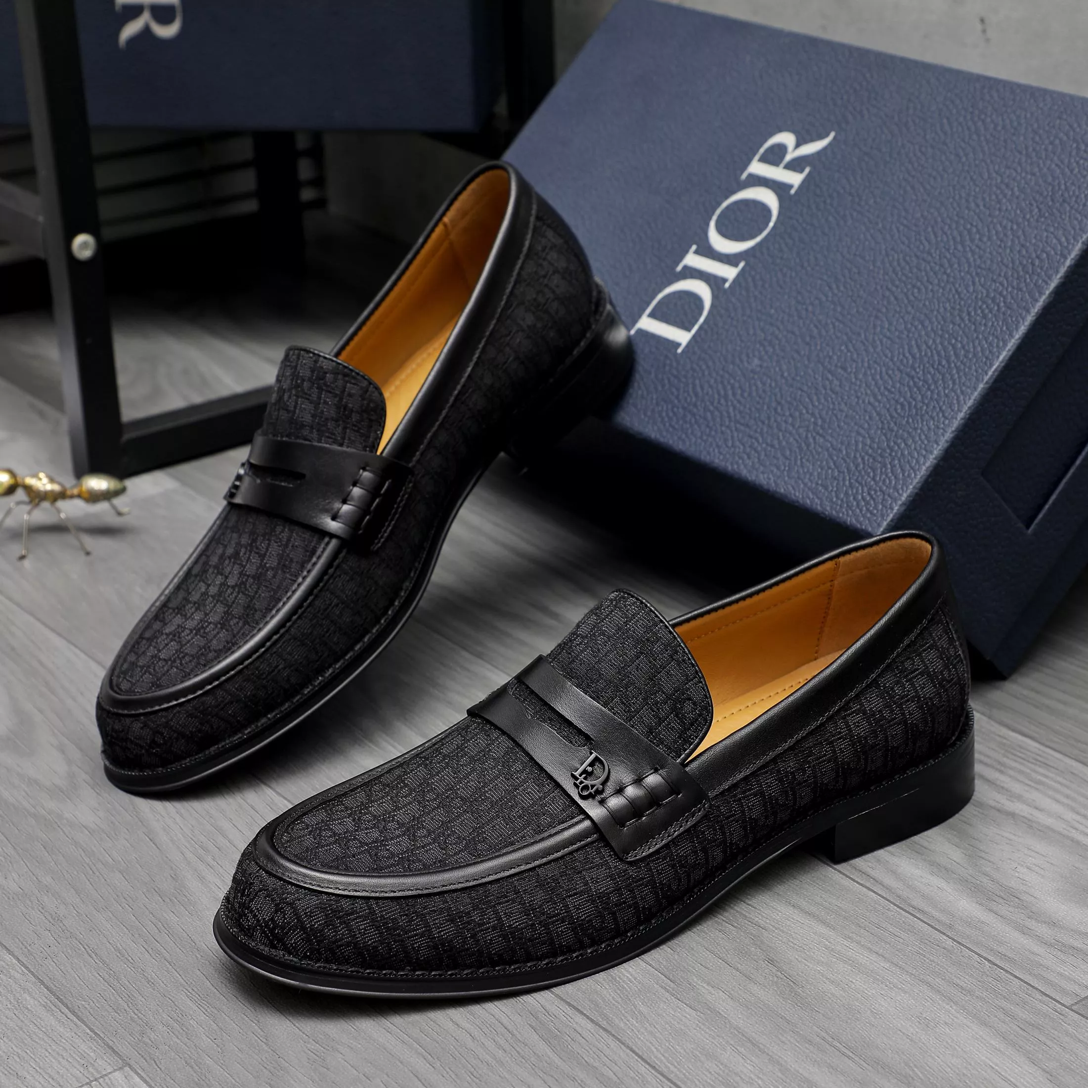 Bright 4669 Christian Dior Leather Shoes For Men