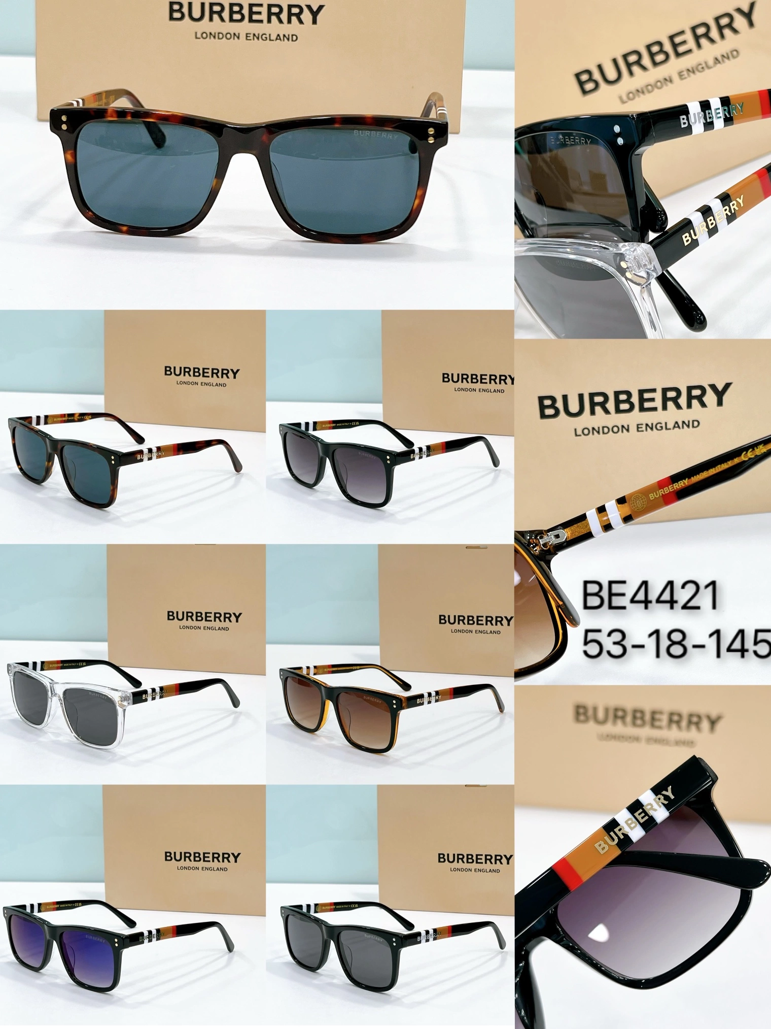 Bright 5073 Burberry AAA Quality Sunglasses