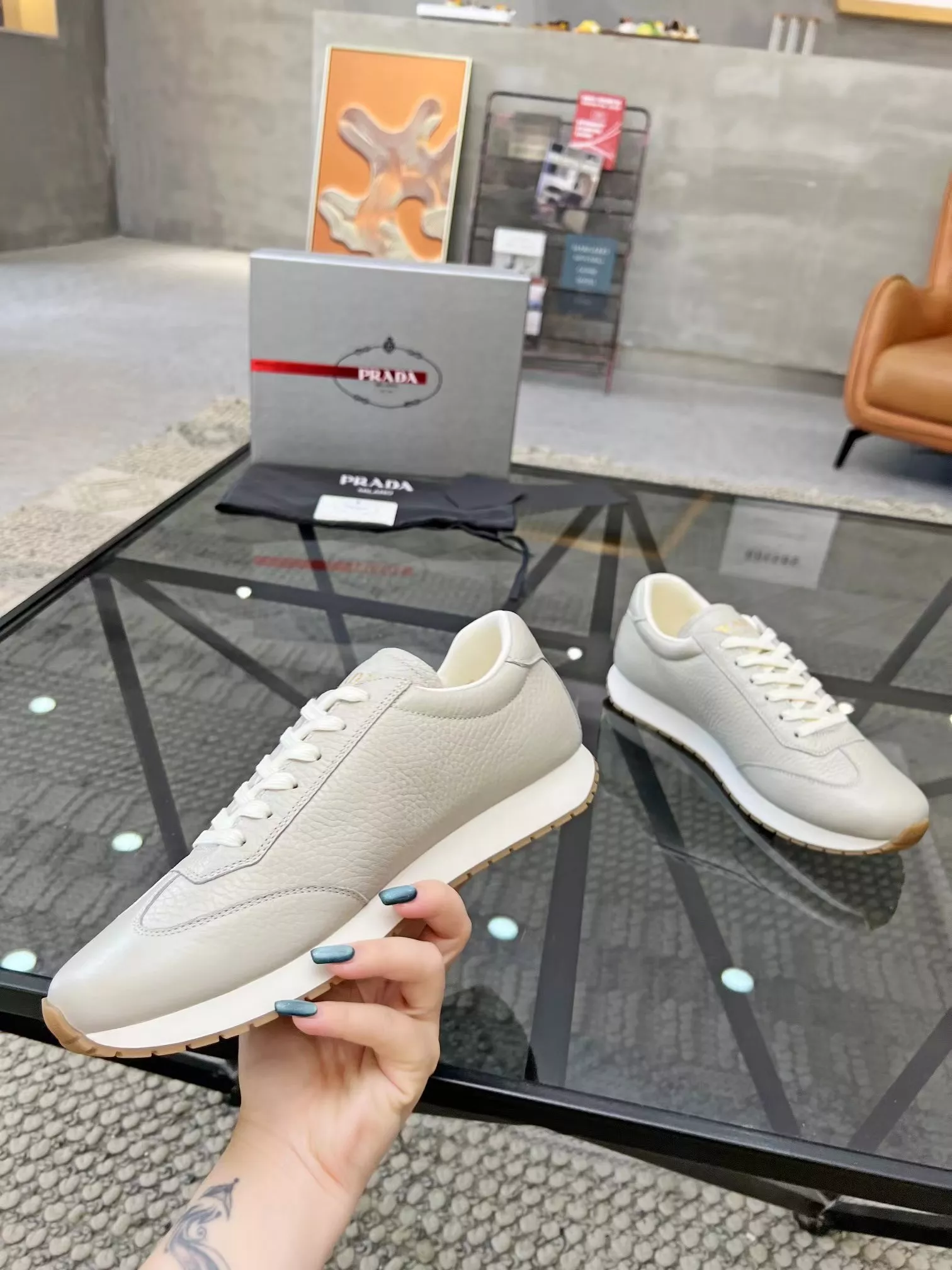 Bright 5187 Prada Casual Shoes For Men