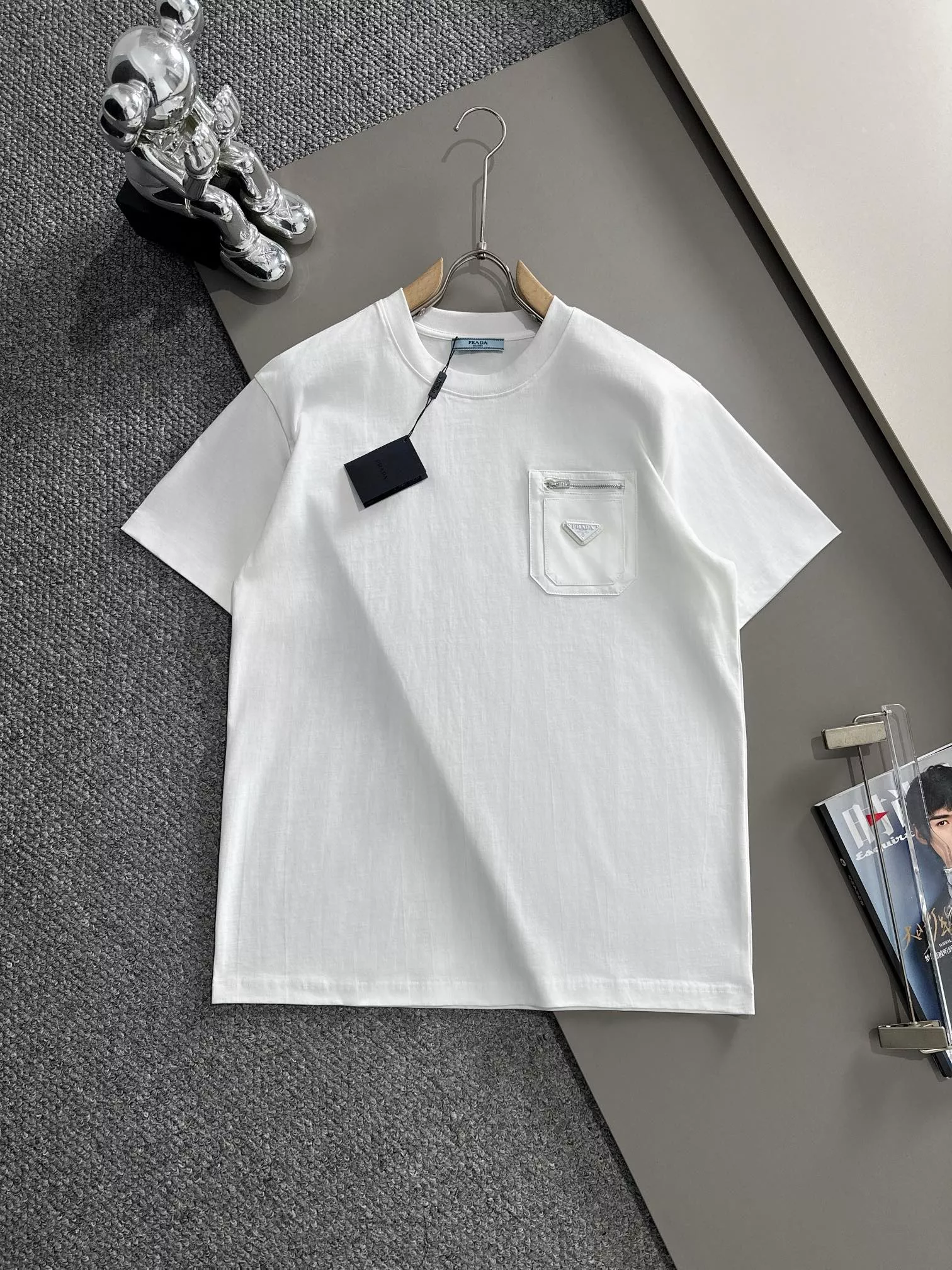 Bright 5309 Prada T-Shirts Short Sleeved For Unisex