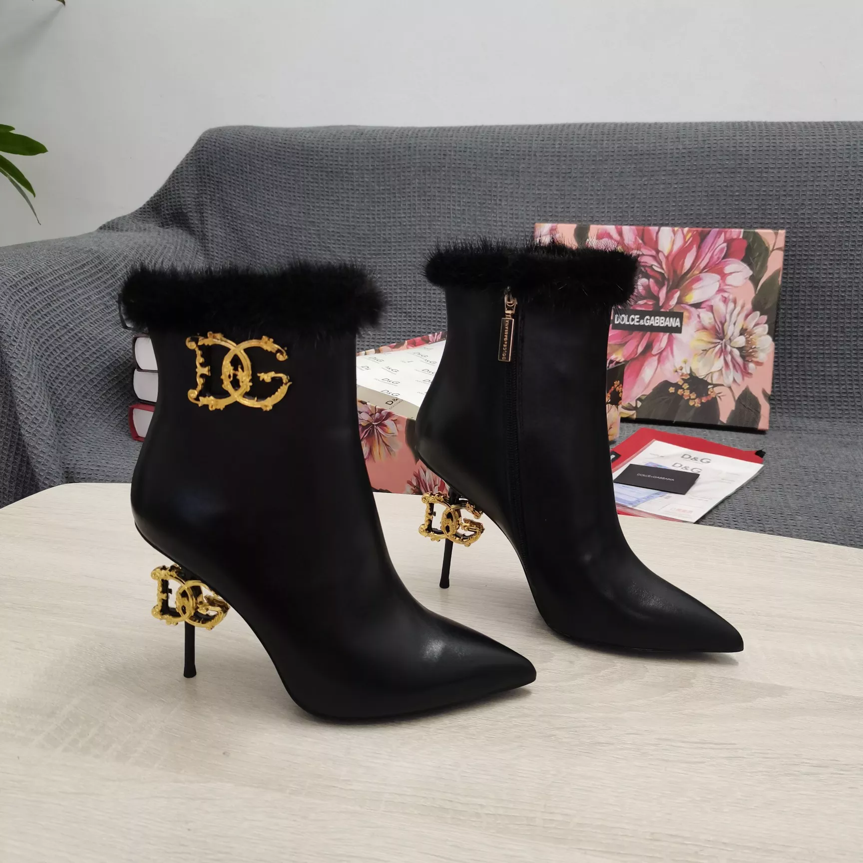 Bright 5616 Dolce & Gabbana D&G Boots For Women
