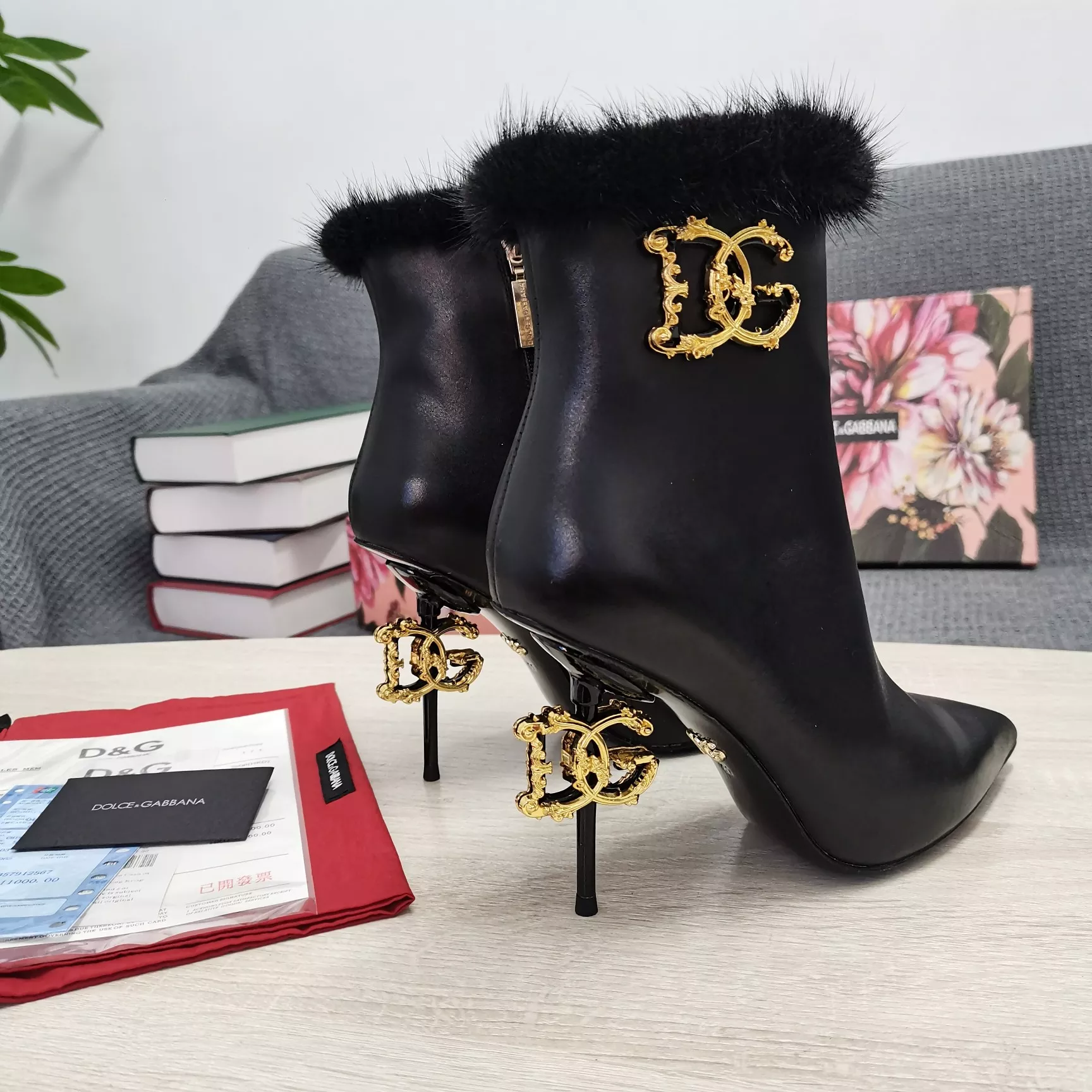 Bright 5616 Dolce & Gabbana D&G Boots For Women