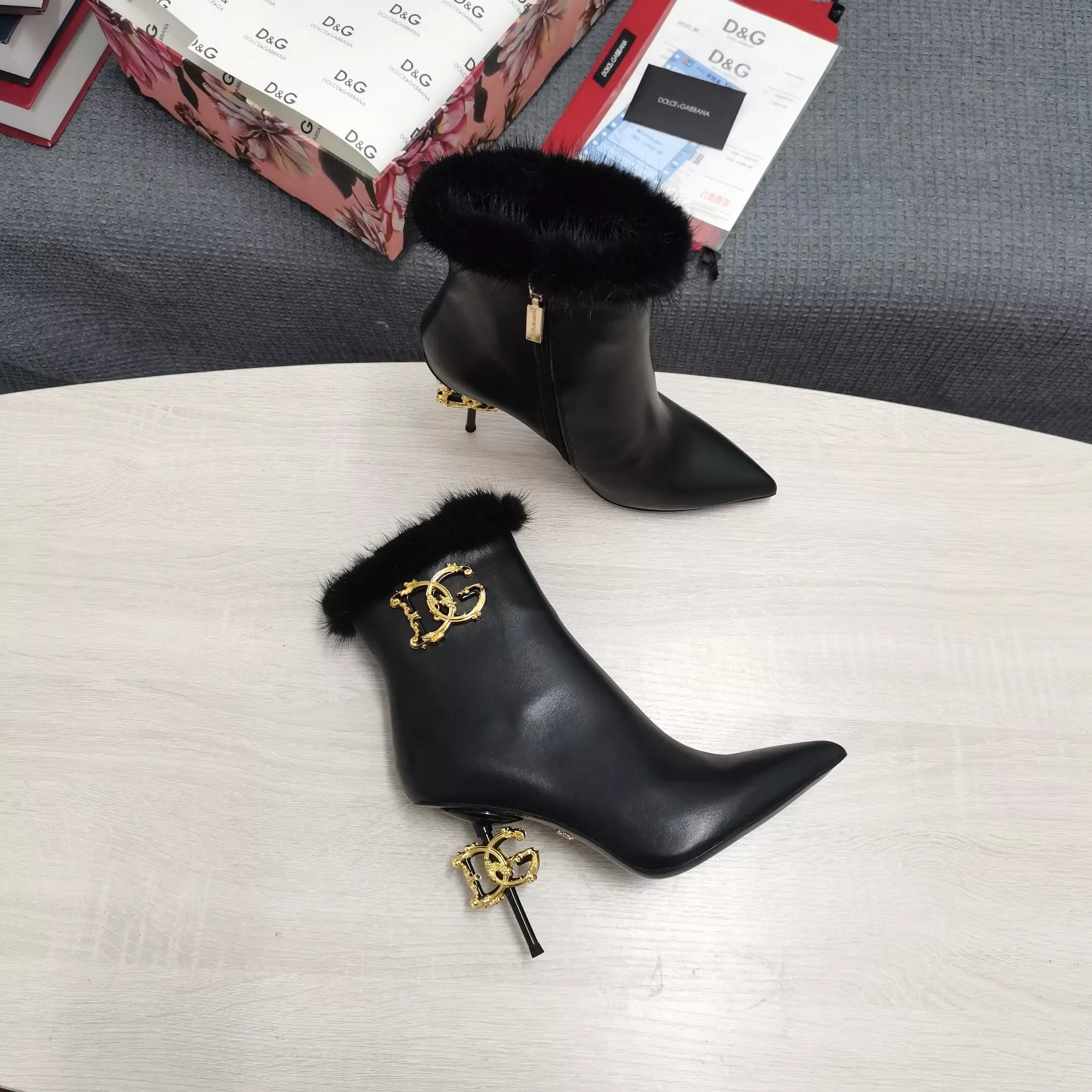 Bright 5616 Dolce & Gabbana D&G Boots For Women