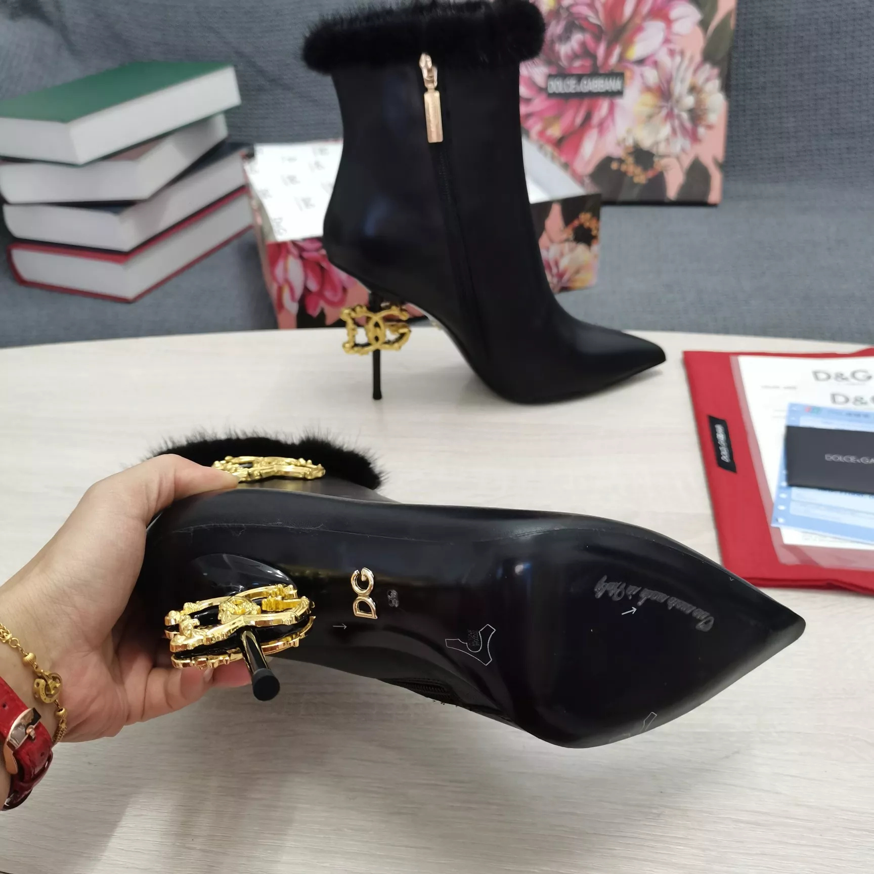 Bright 5616 Dolce & Gabbana D&G Boots For Women