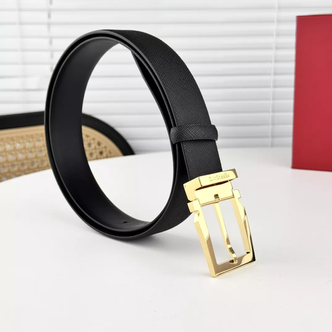 Bright 5640 Salvatore Ferragamo AAA Quality Belts In 3.5cm For Men