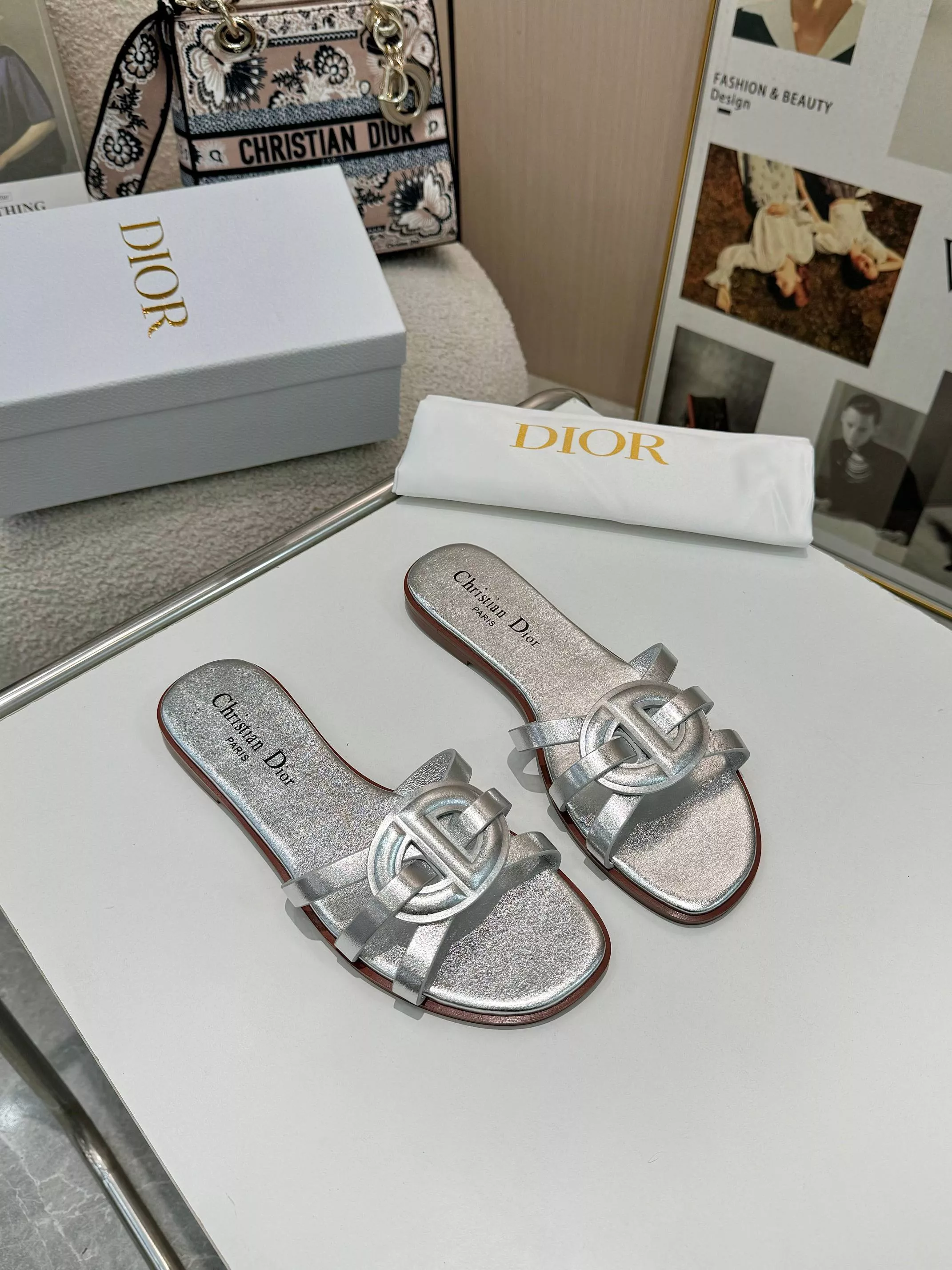 Bright 5859 Christian Dior Slippers For Women