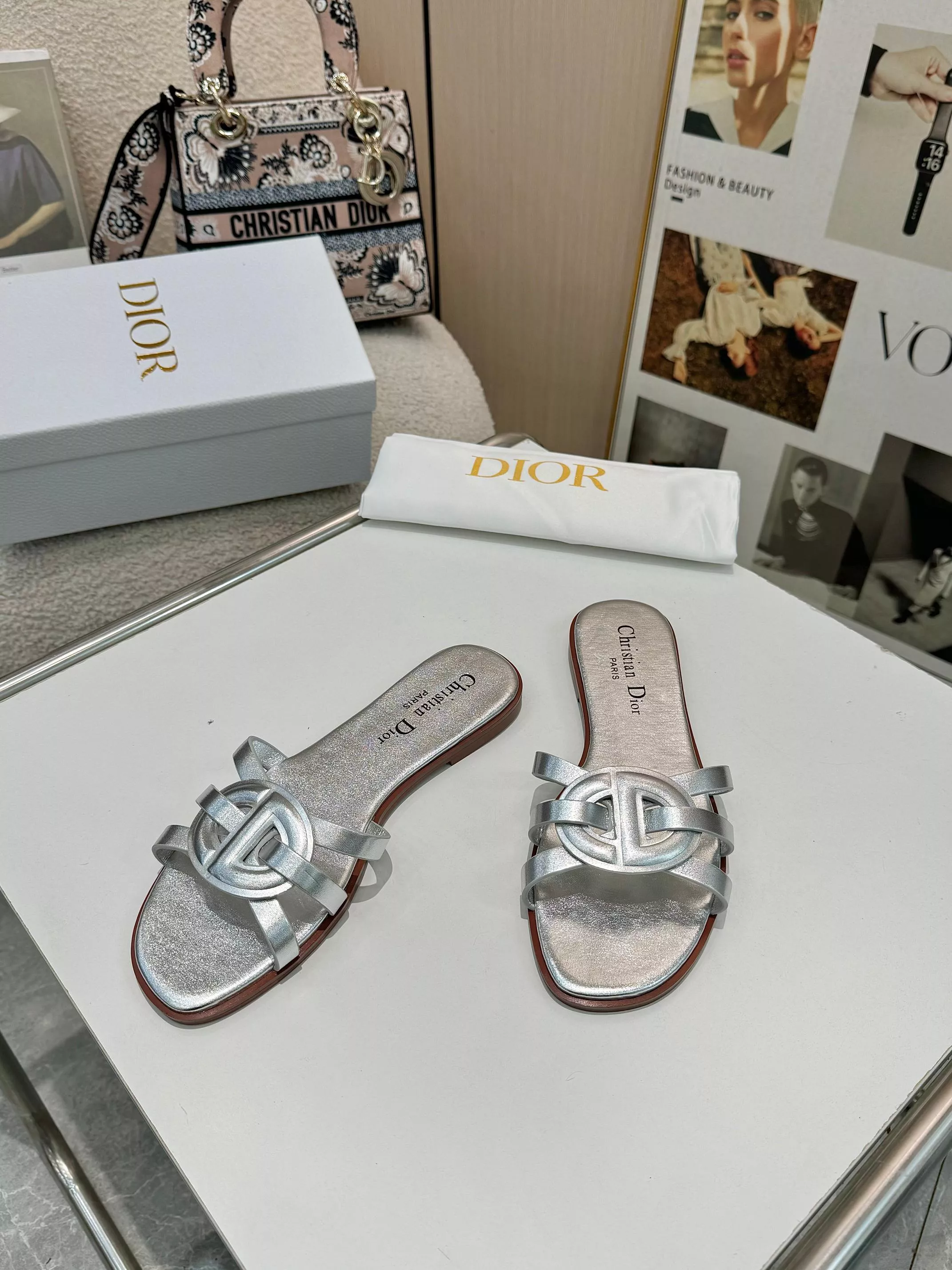 Bright 5859 Christian Dior Slippers For Women