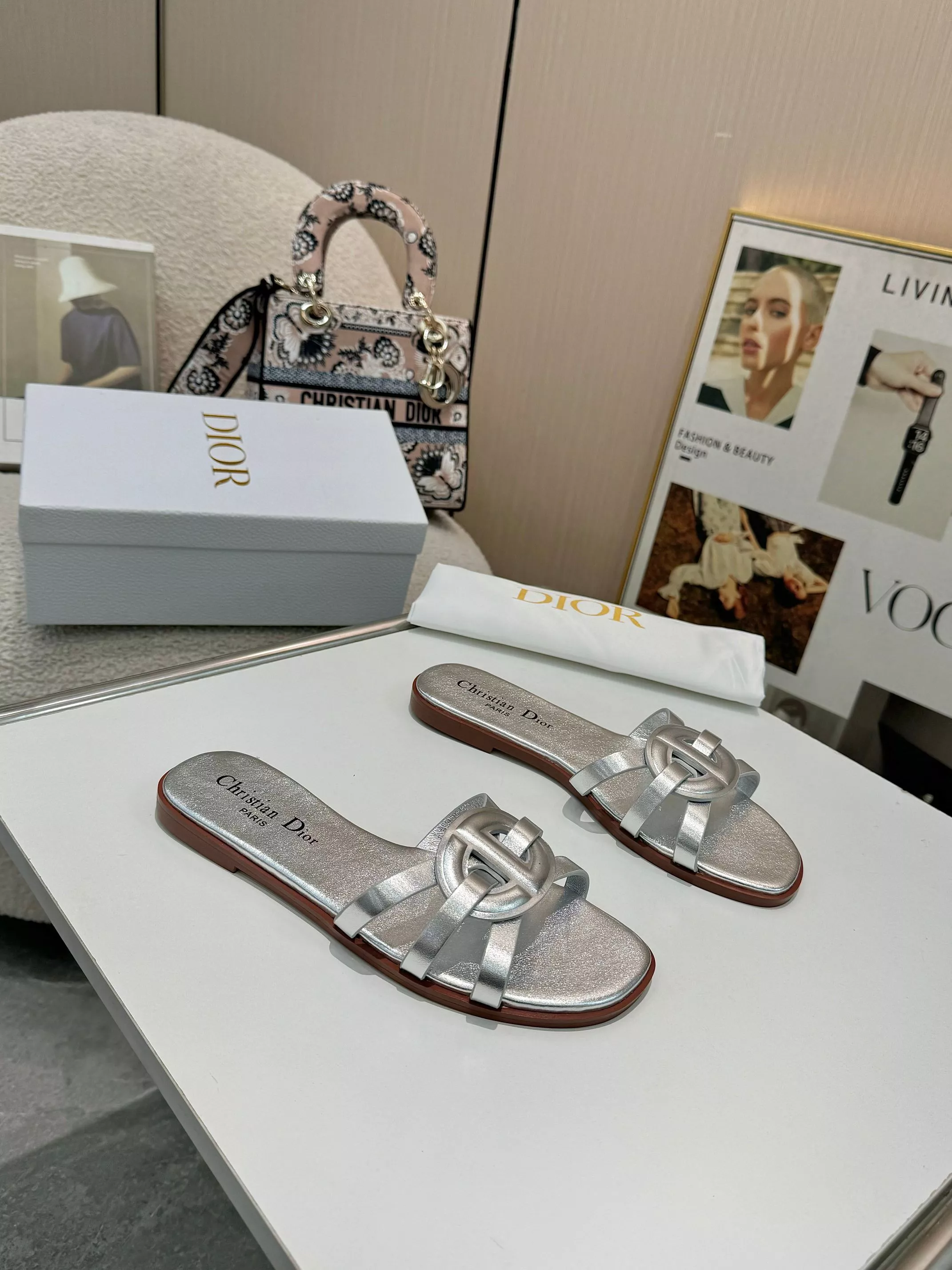 Bright 5859 Christian Dior Slippers For Women