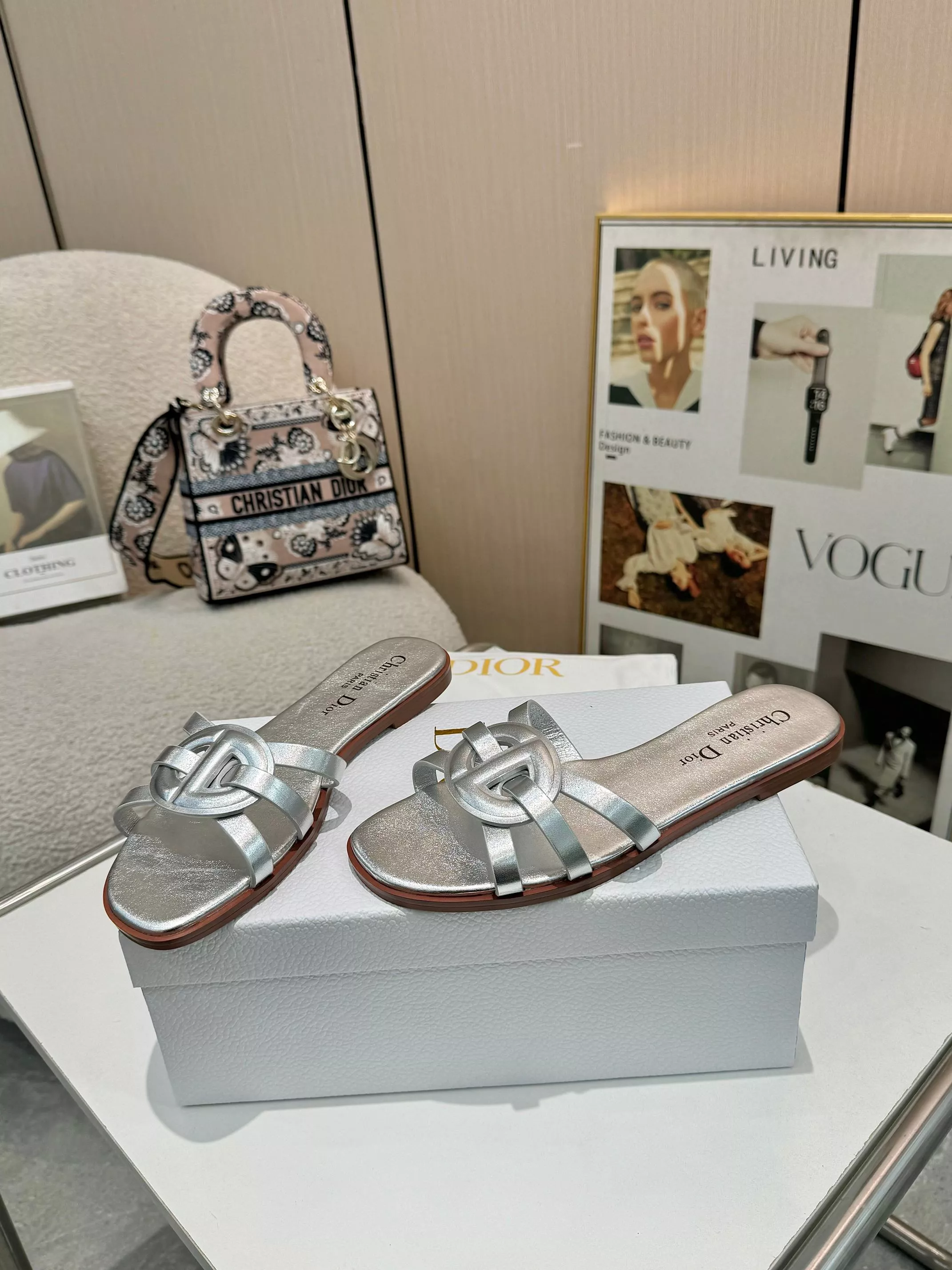 Bright 5859 Christian Dior Slippers For Women
