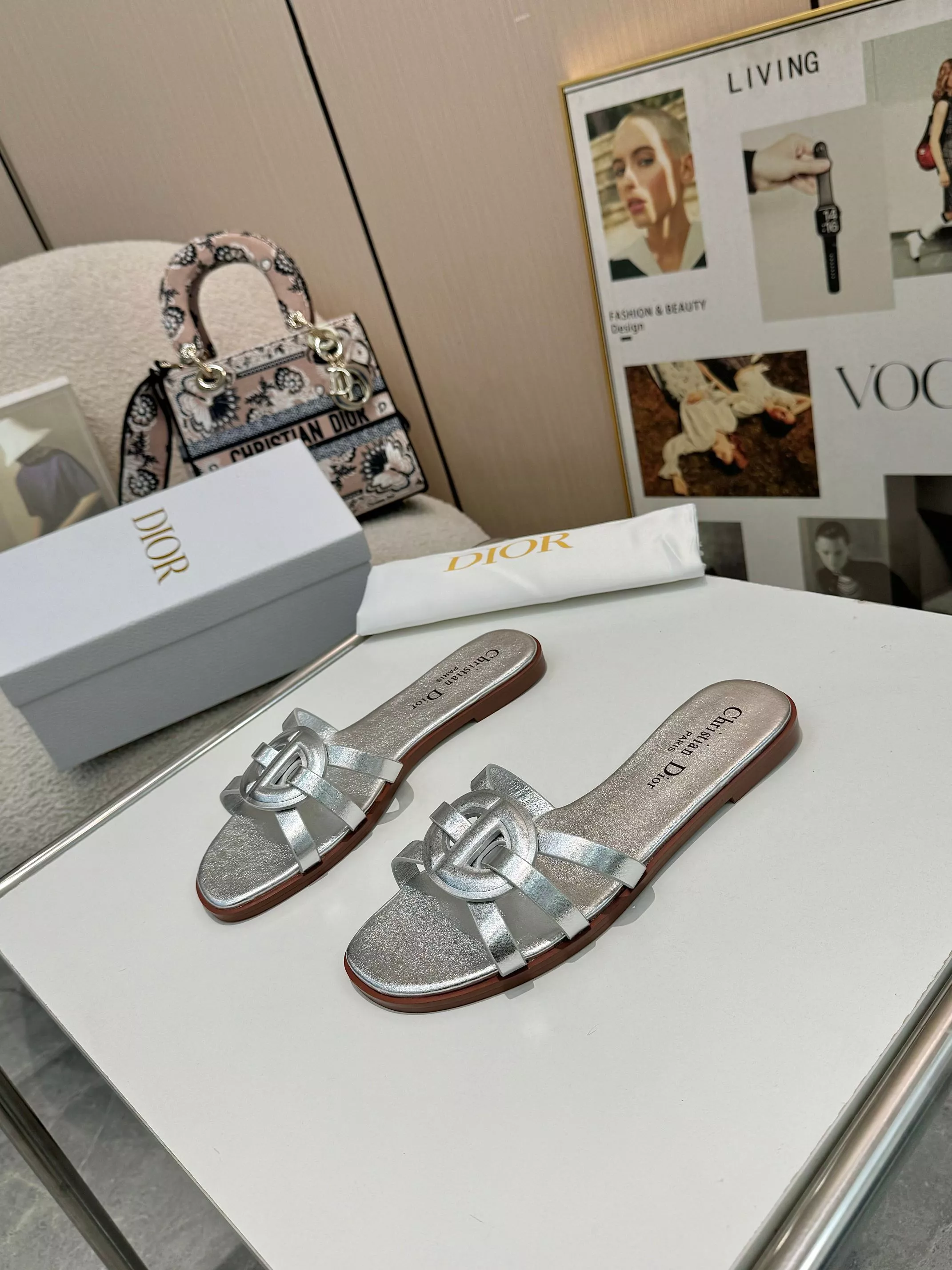 Bright 5859 Christian Dior Slippers For Women