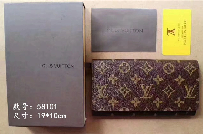 Bright 5892 Louis Vuitton LV Quality Wallets