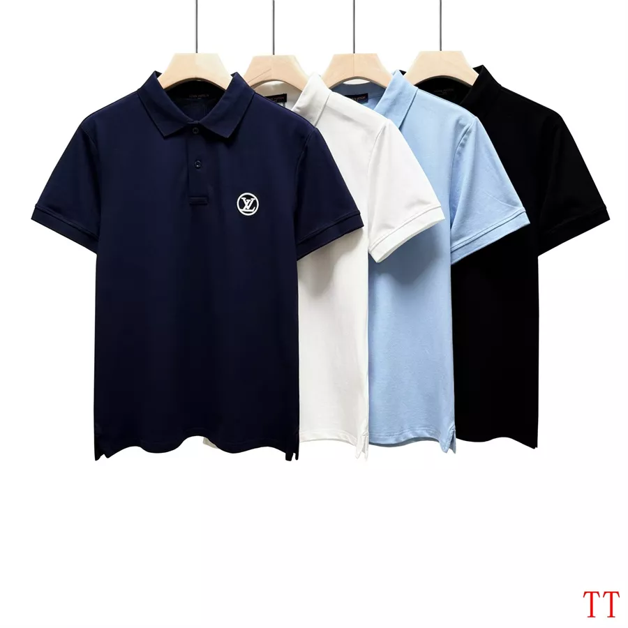 Bright 5986 Louis Vuitton LV T-Shirts Short Sleeved For Men