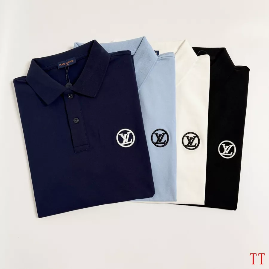 Bright 5986 Louis Vuitton LV T-Shirts Short Sleeved For Men