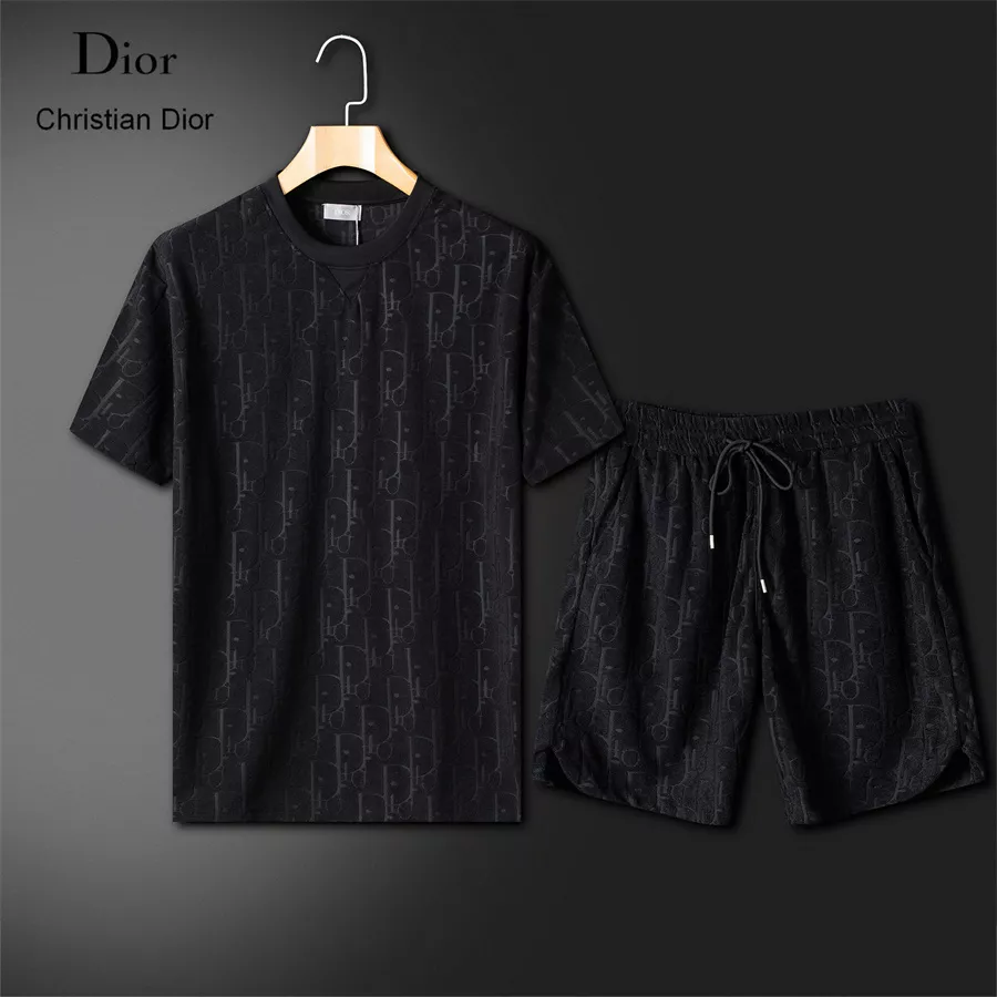 Bright 6112 Christian Dior Tracksuits Short Sleeved For Unisex