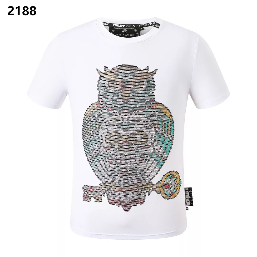 Bright 6185 Philipp Plein PP T-Shirts Short Sleeved For Men