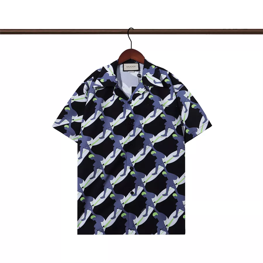 Bright 6439 Gucci Shirts Short Sleeved For Men