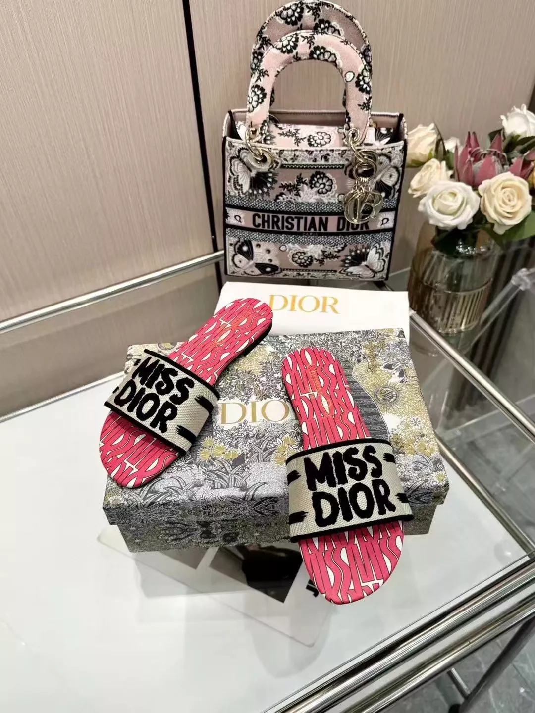 Bright 6674 Christian Dior Slippers For Women