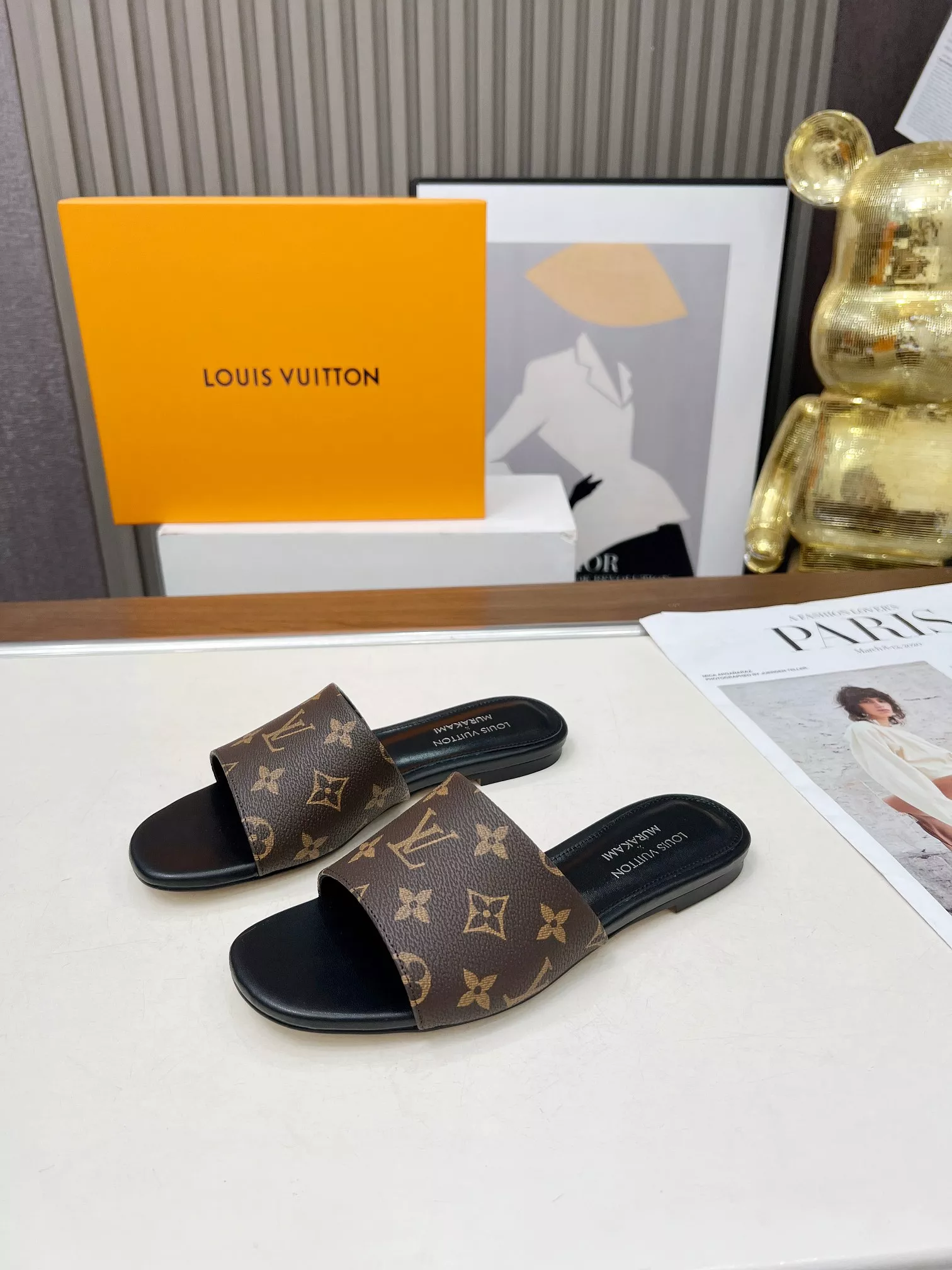 Bright 6725 Louis Vuitton Slippers For Women