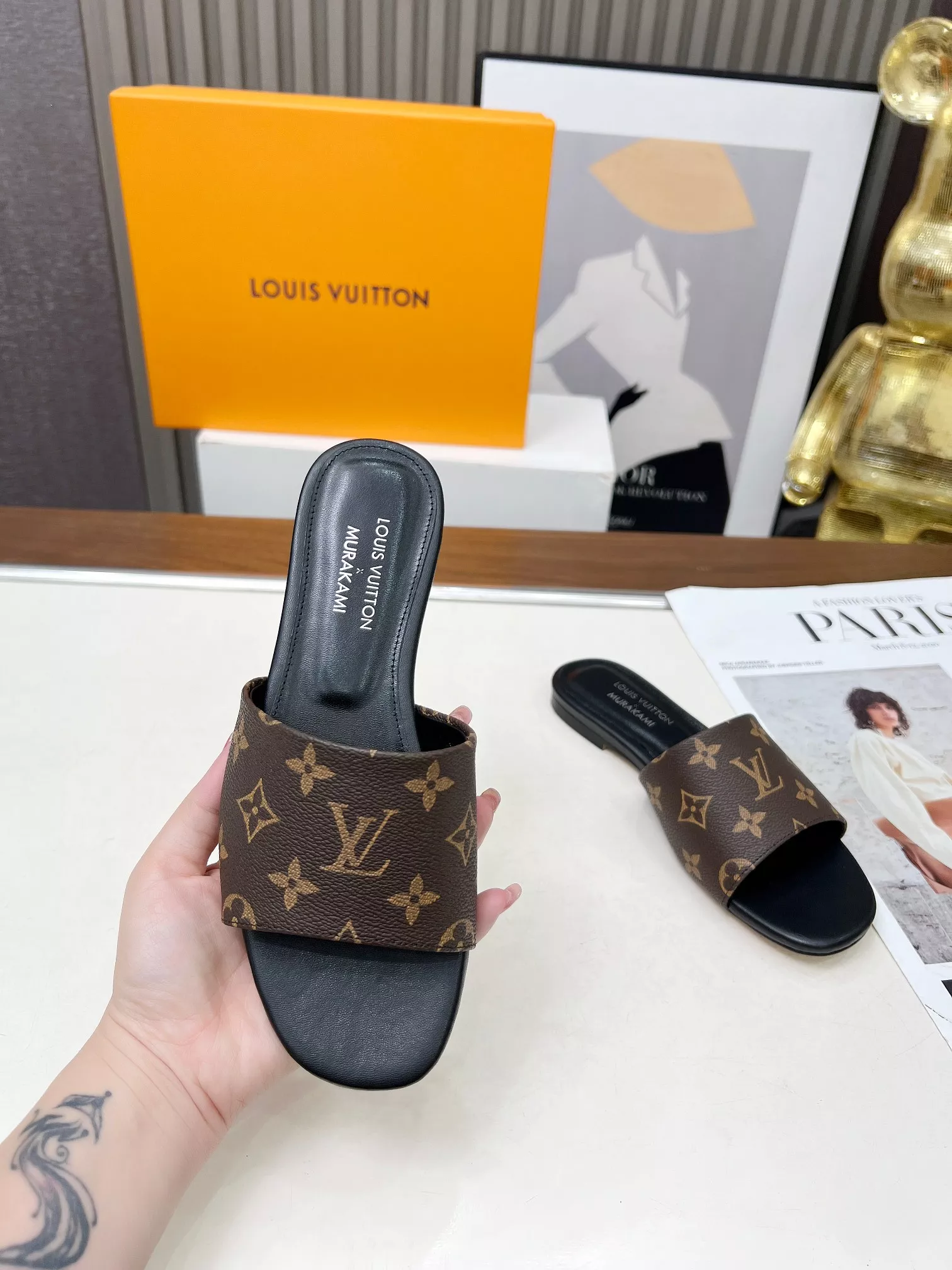 Bright 6725 Louis Vuitton Slippers For Women
