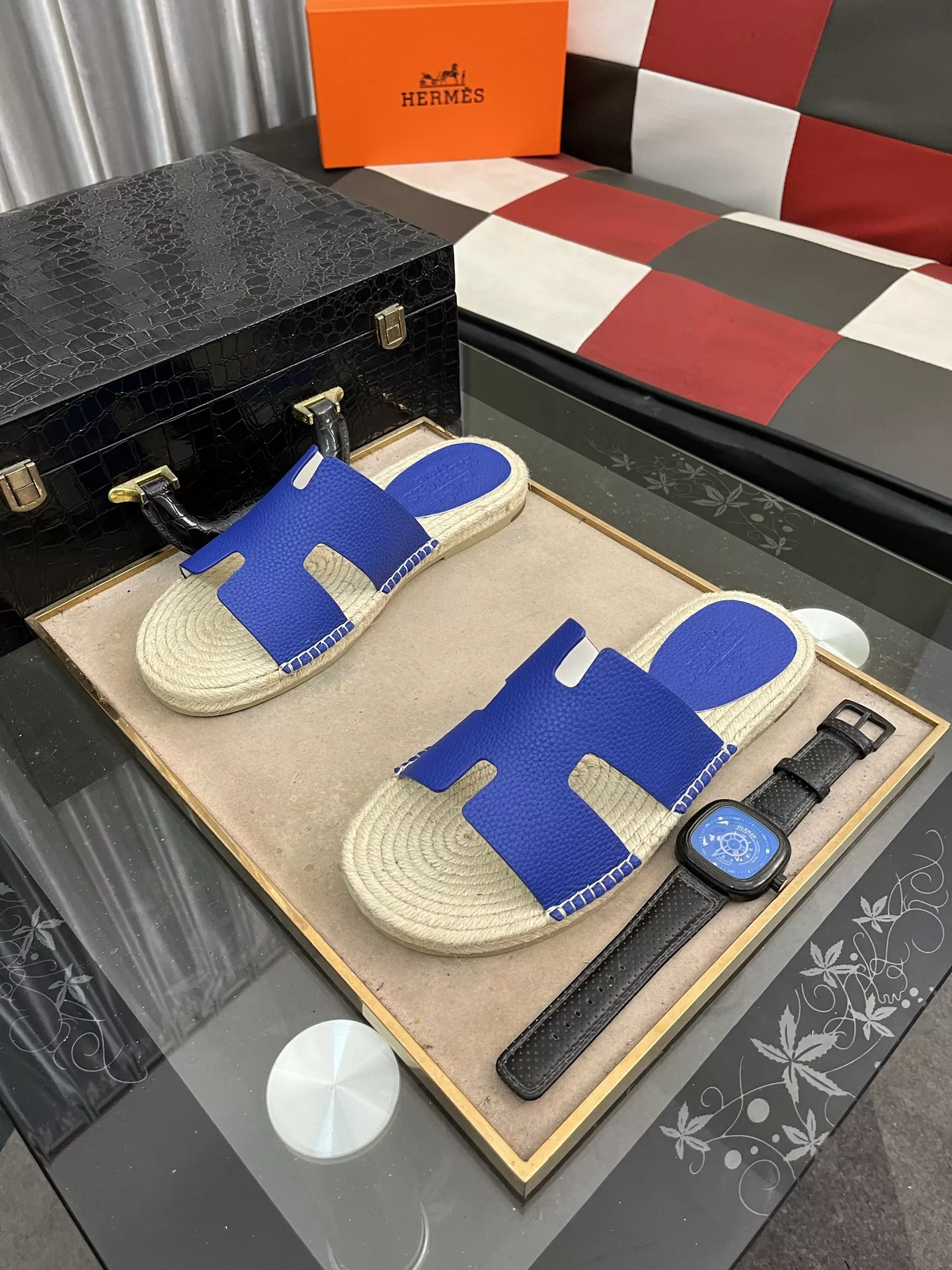Bright 7257 Hermes Slippers For Men