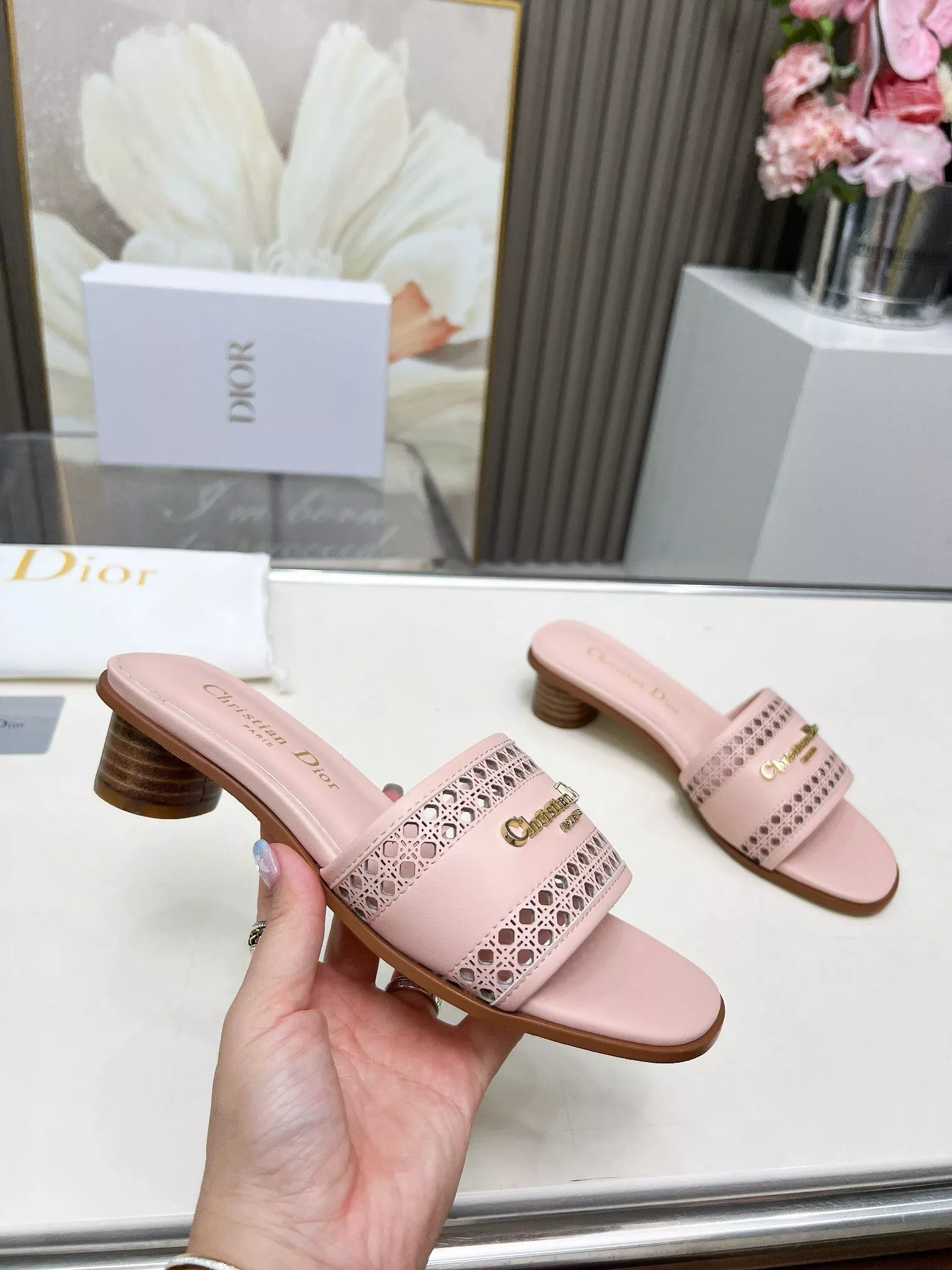 Bright 749 Christian Dior Slippers For Women