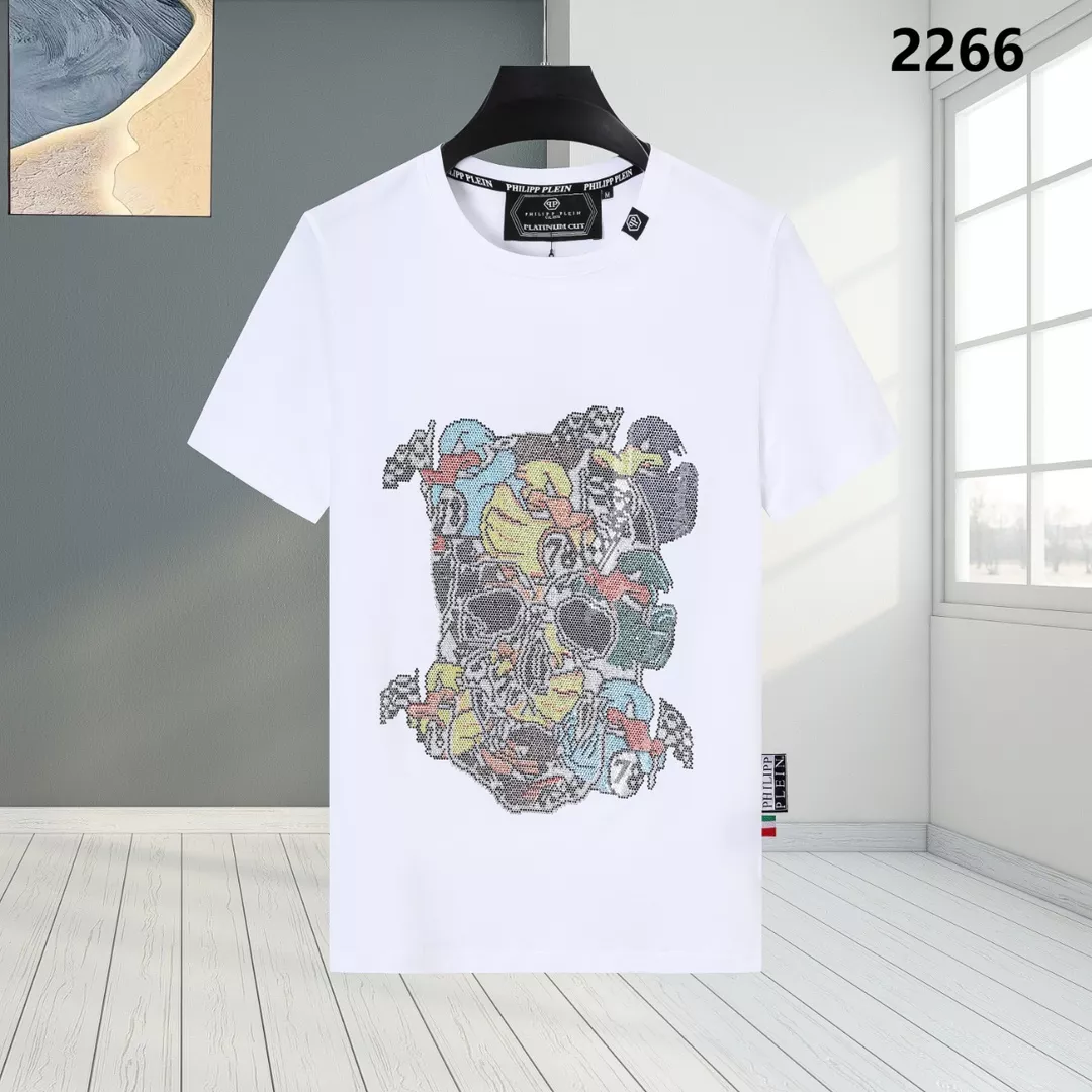 Bright 7501 Philipp Plein PP T-Shirts Short Sleeved For Men